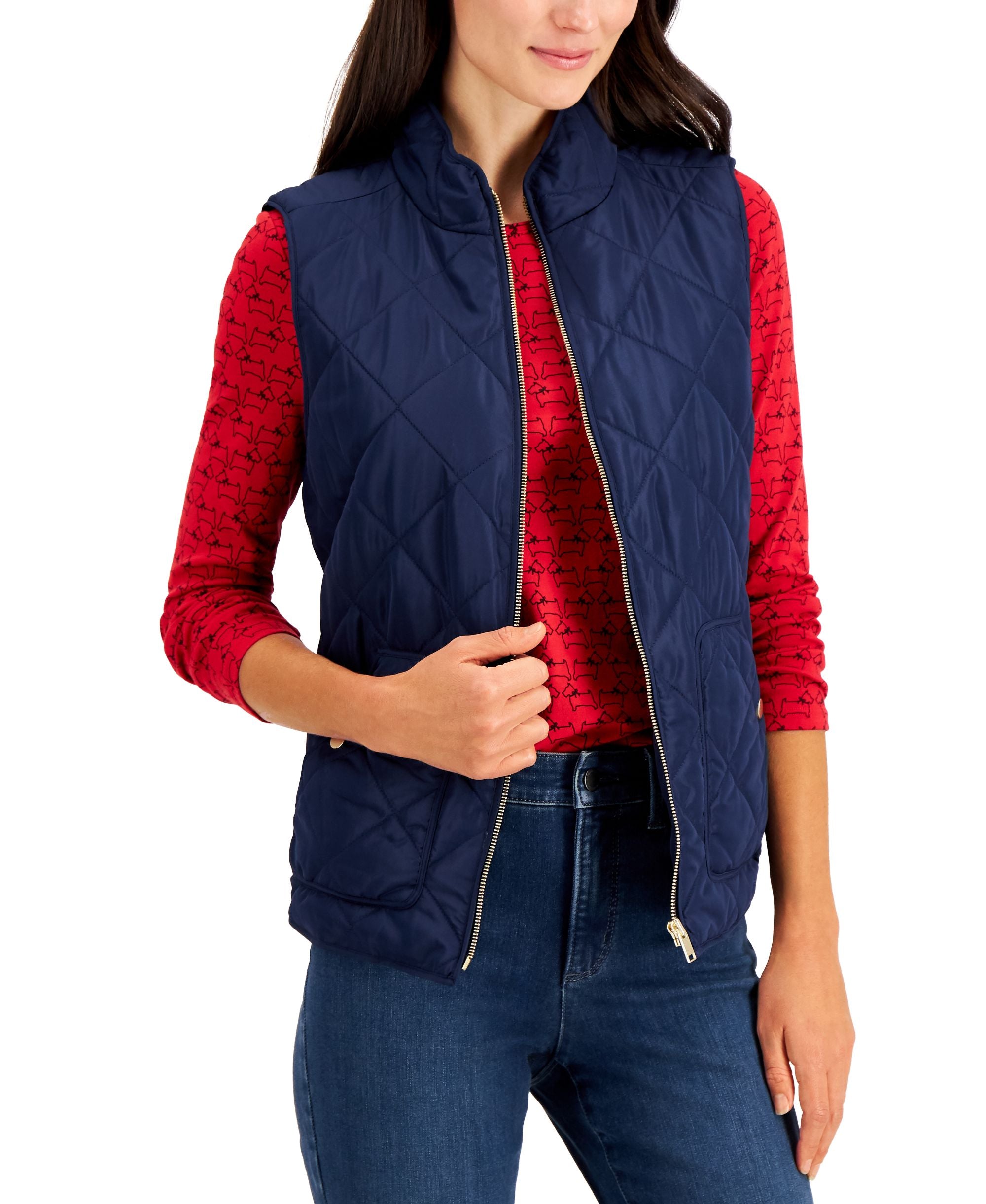 Charter Club Quilted Vest