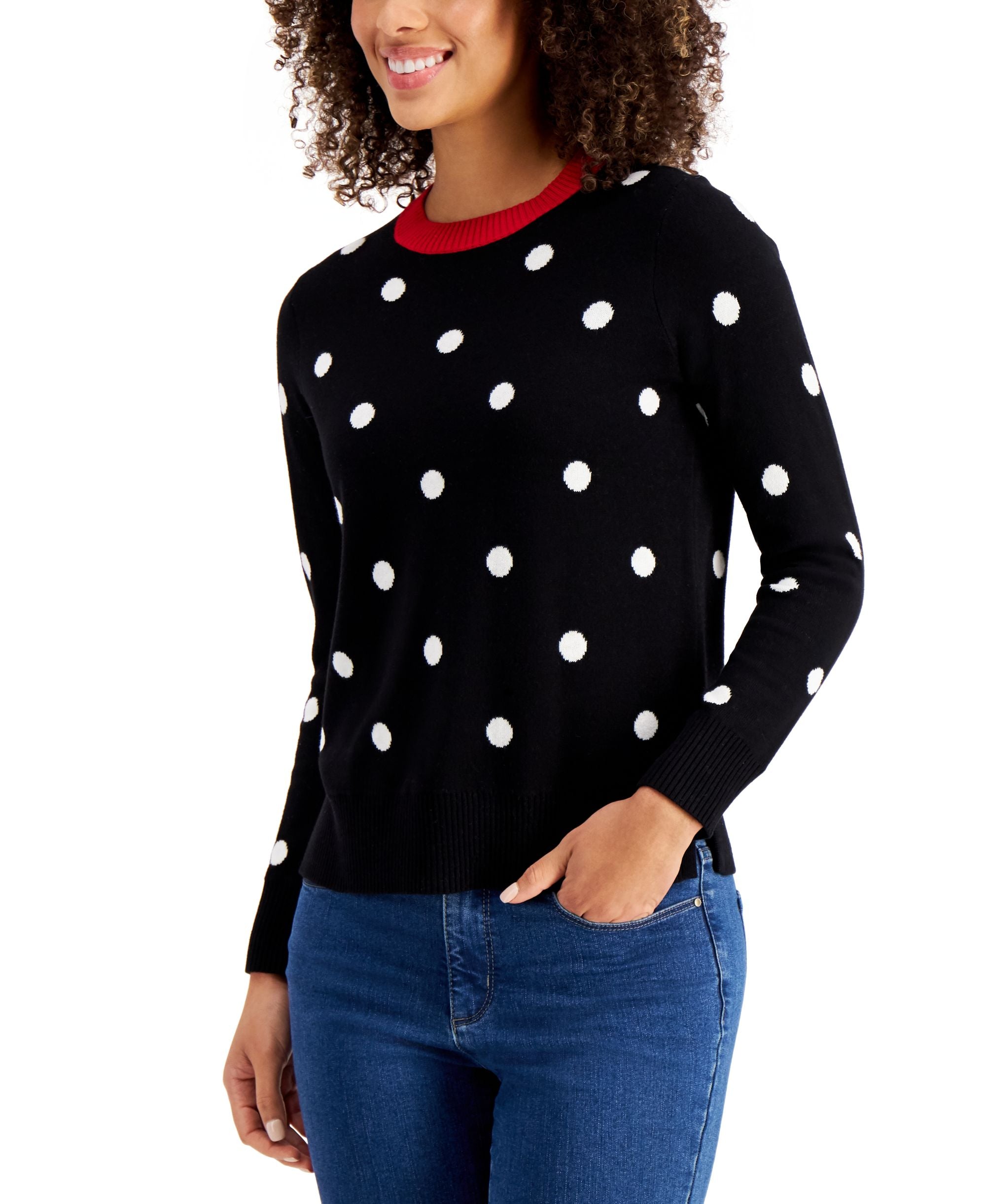 Charter Club Polka Dot Sweater
