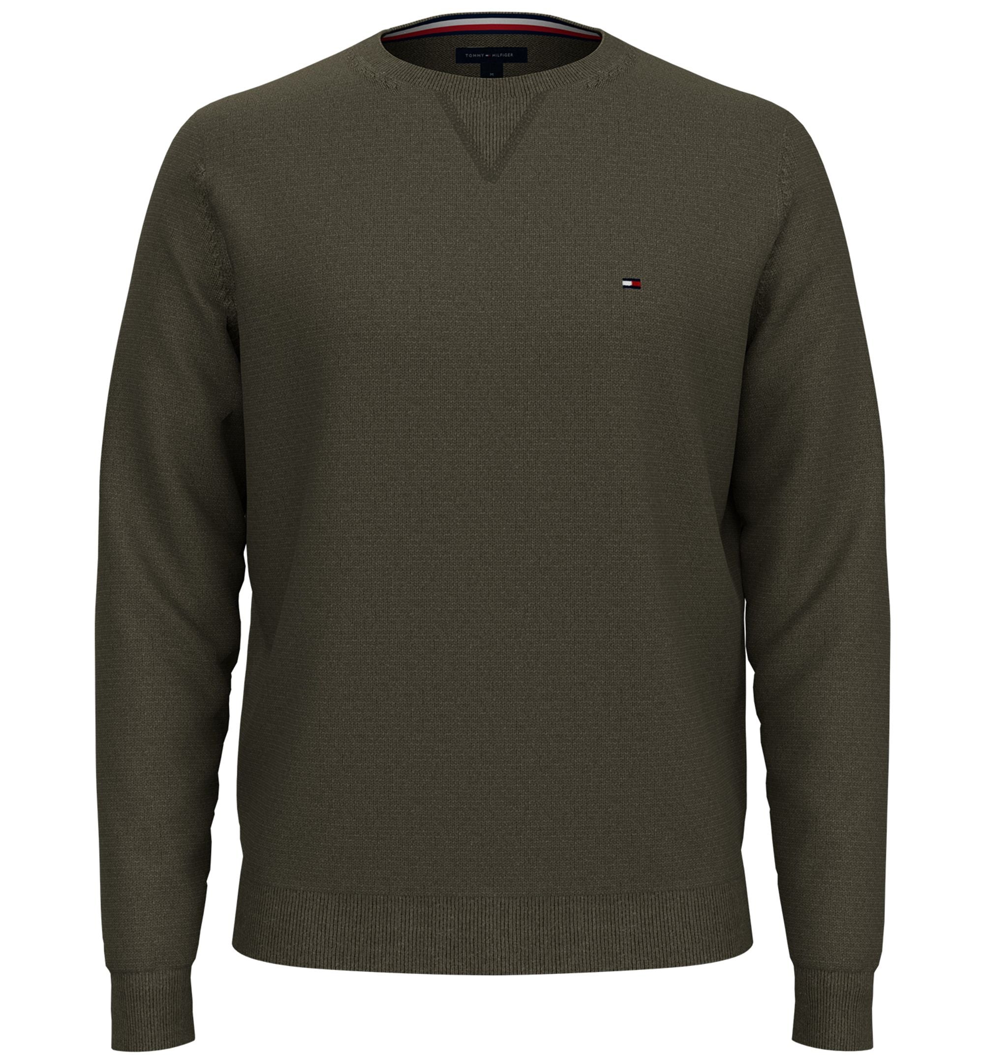 Tommy Hilfiger Mens Signature Solid Crew Neck Sweater