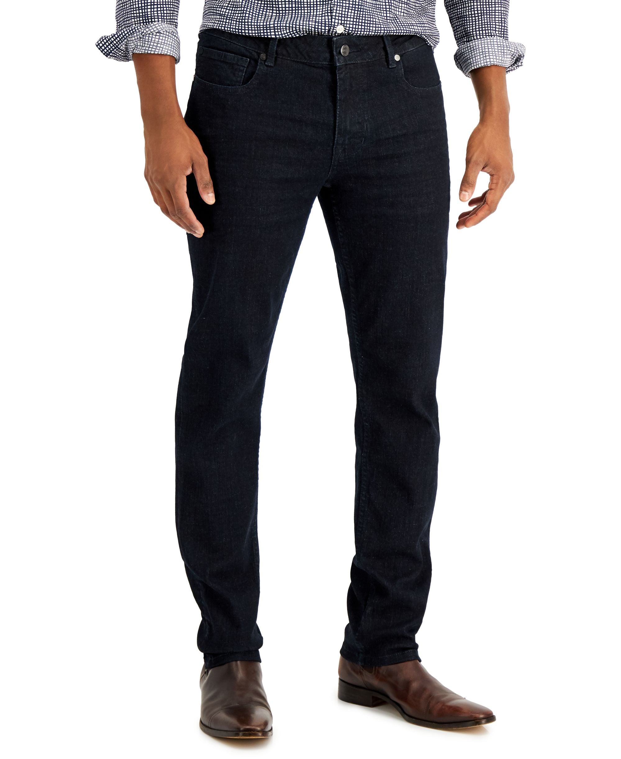 DKNY Mens Bedford Slim Straight Jeans