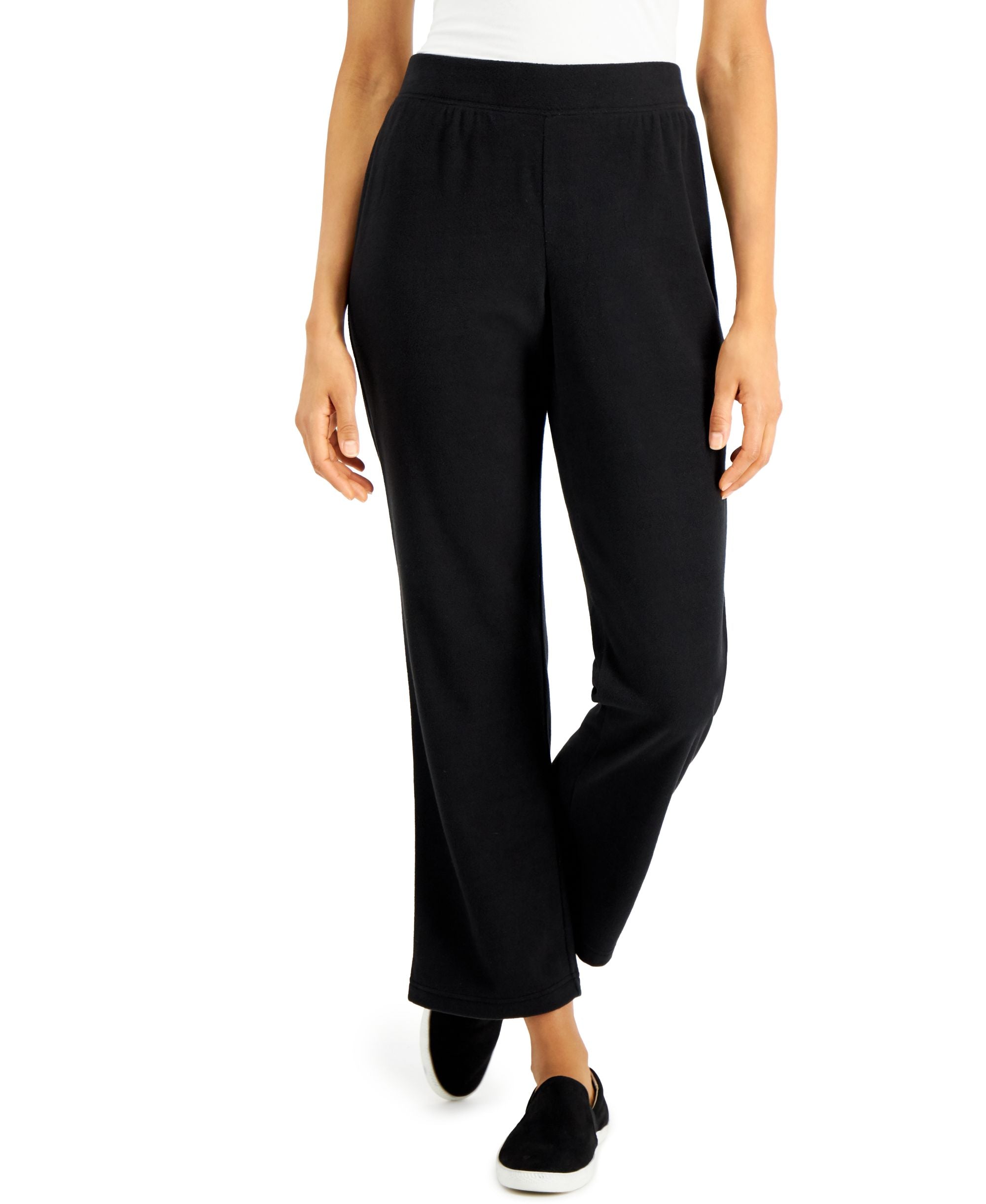Karen Scott Pull On Microfleece Pants