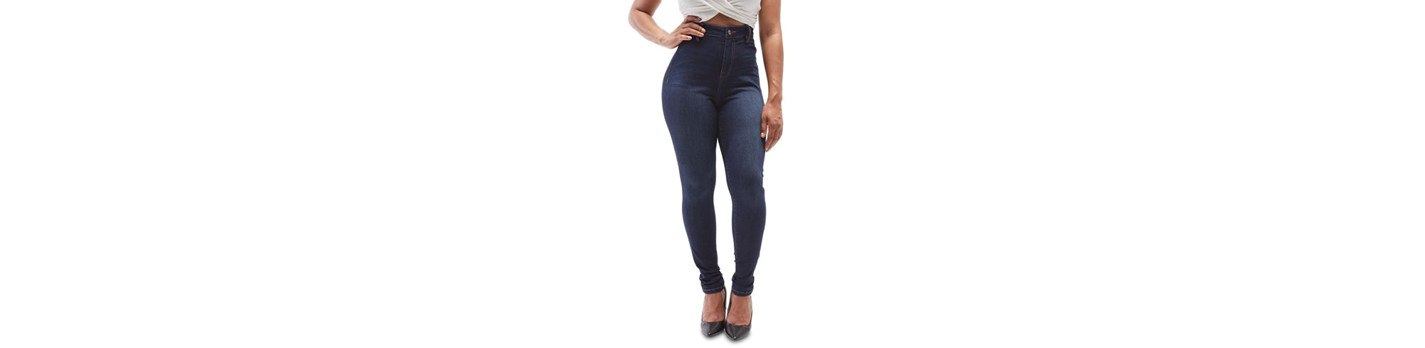 Juniors Curvy High Rise Skinny Jeggings
