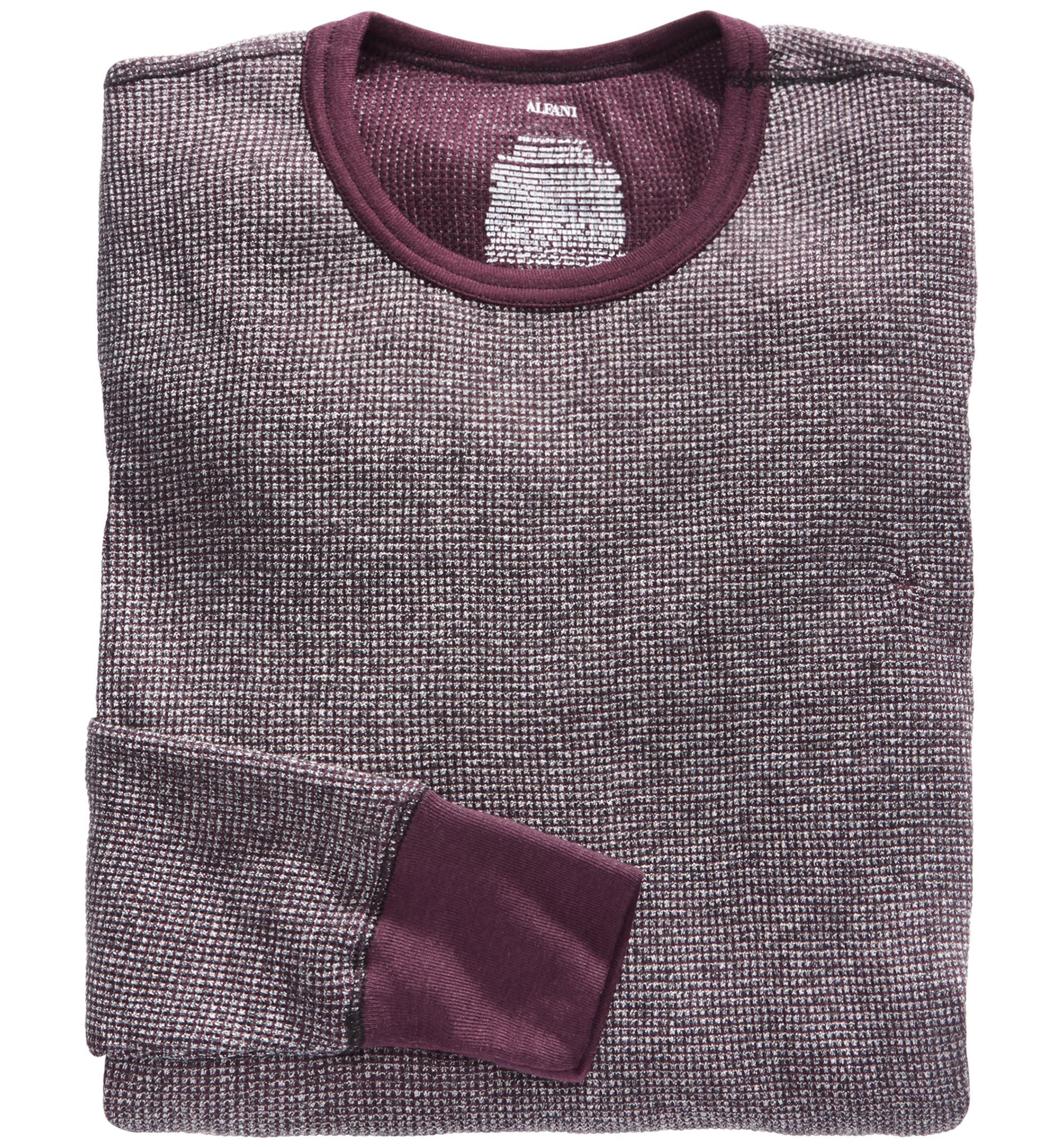 Alfani Mens Purple Thermal Shirt