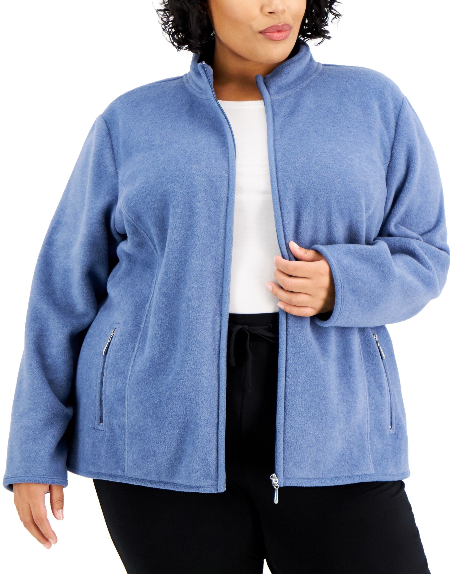 Karen Scott Plus Size Zeroproof Jacket