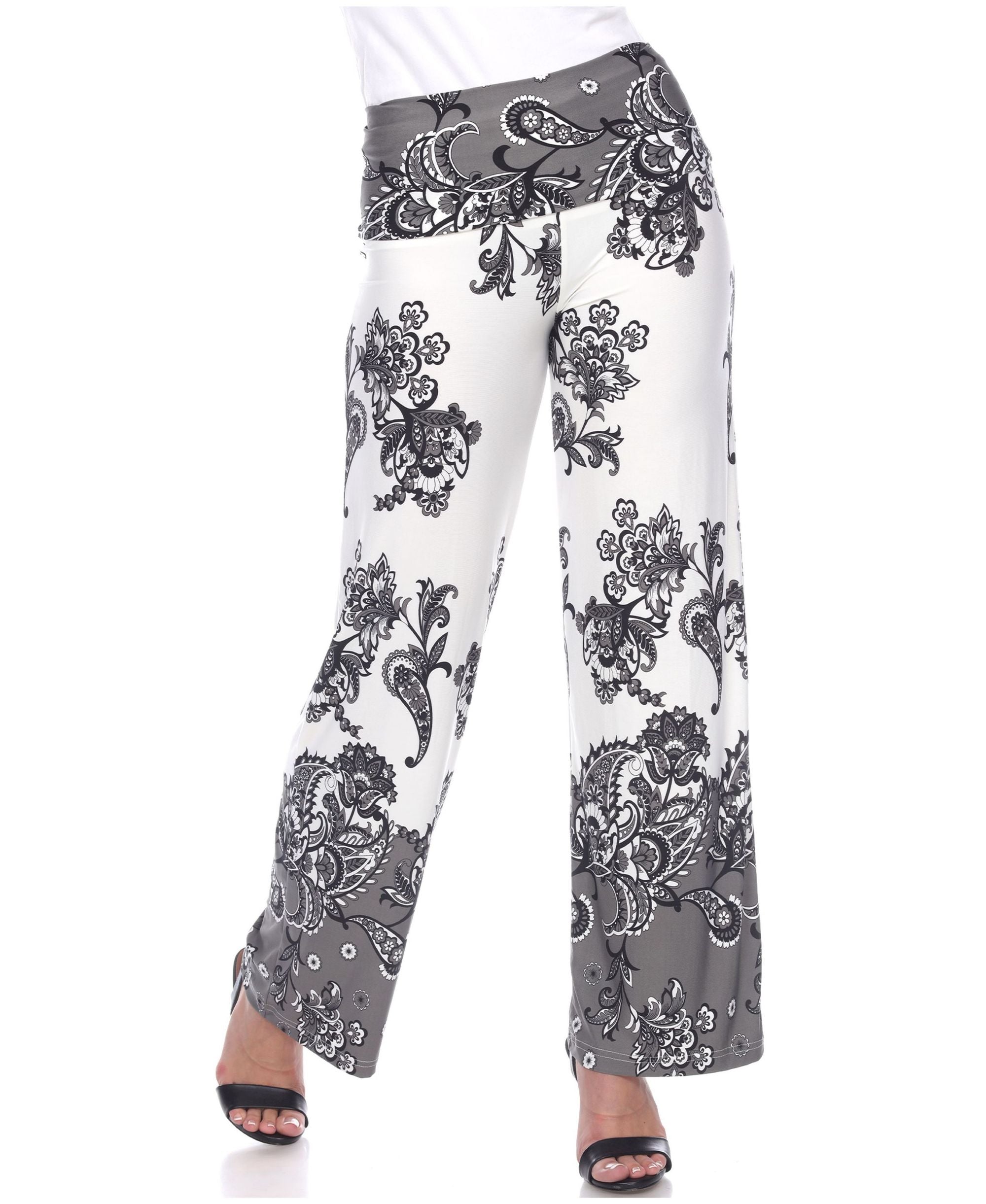 Women's Floral Paisley Printed Palazzo Pant
