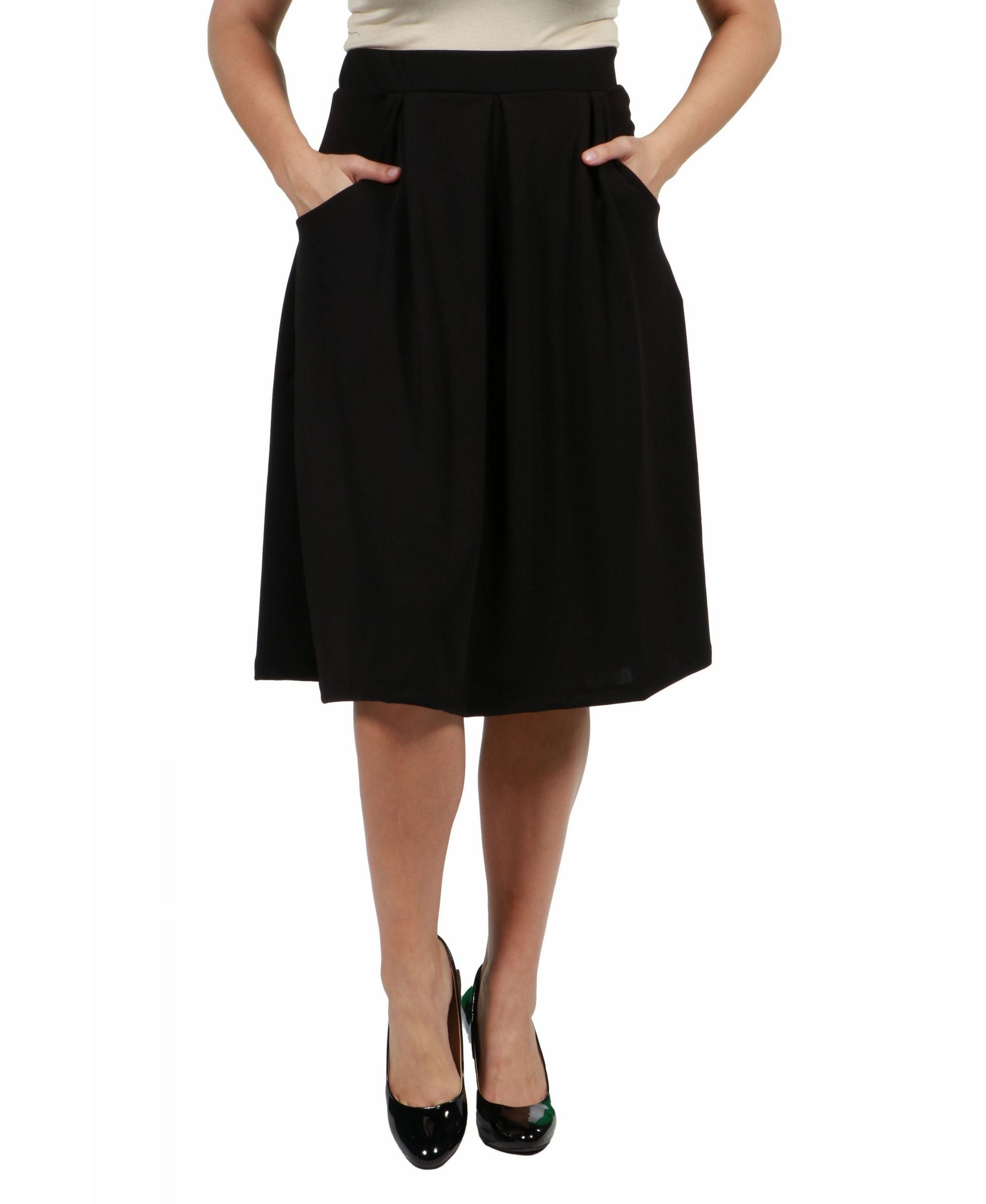 Women's Plus Size Classic Knee Length Skirt