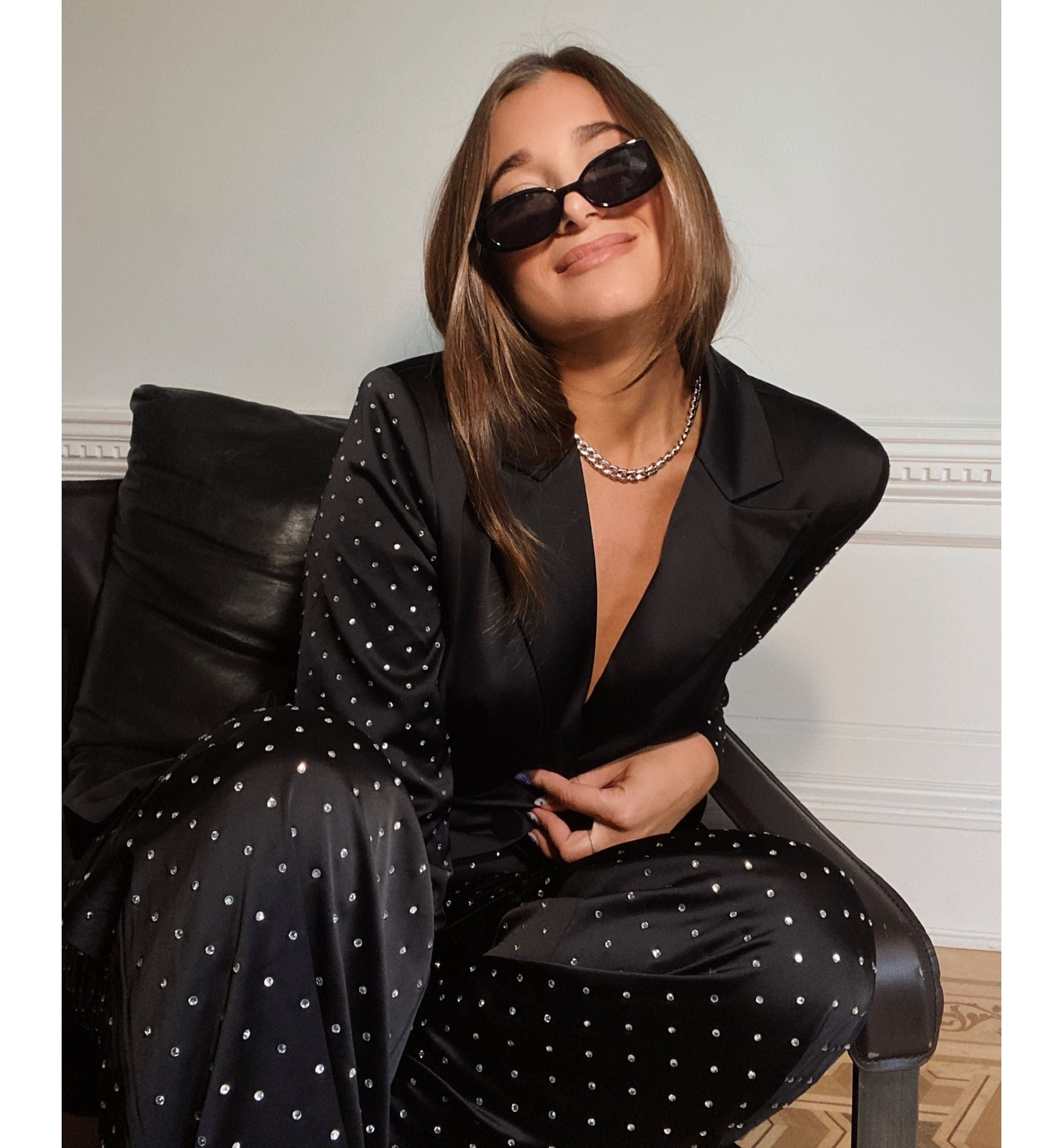 Danielle Bernstein Studded Blazer