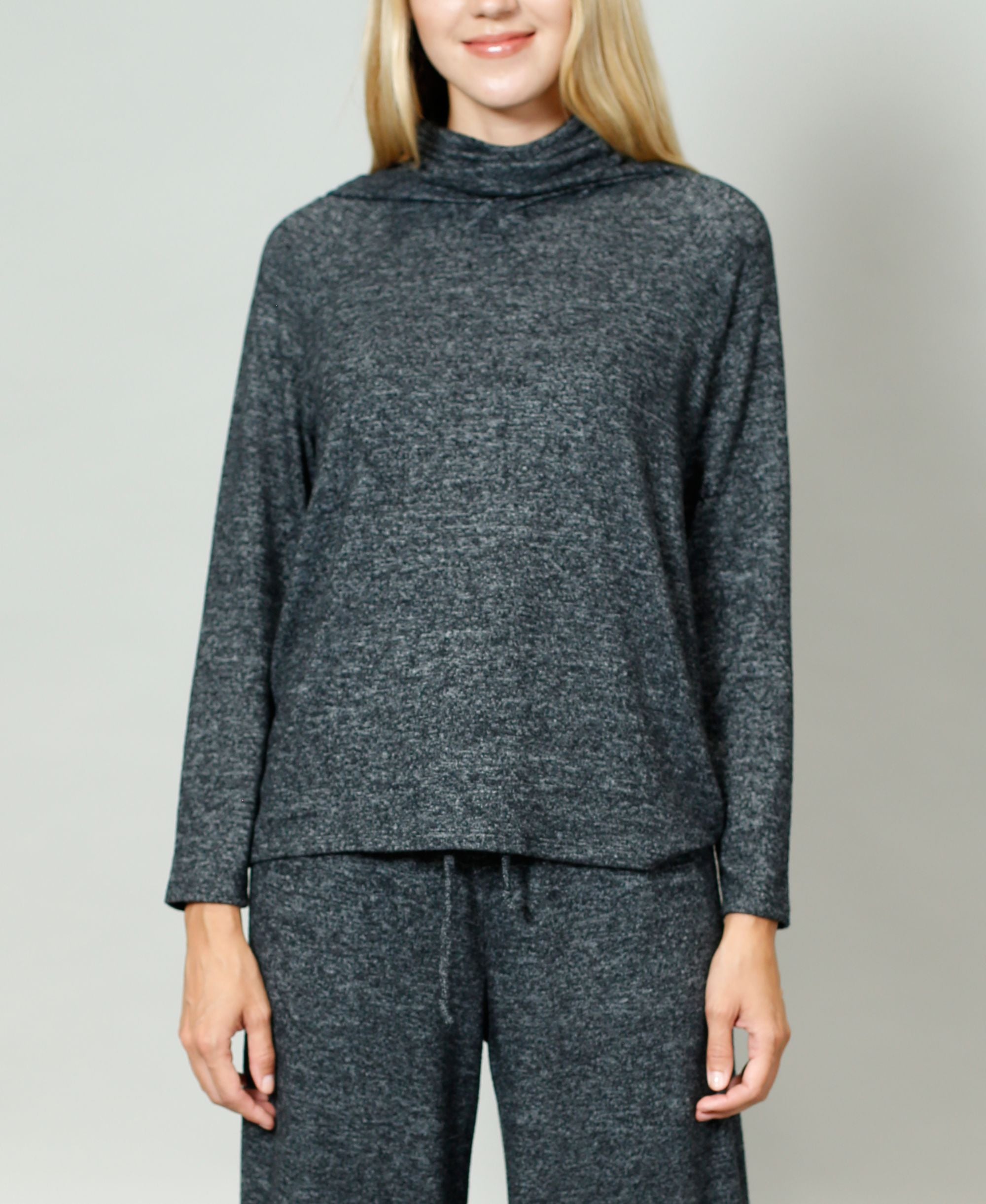 Coin 1804 Womens Cozy Built In Mask Hoodie