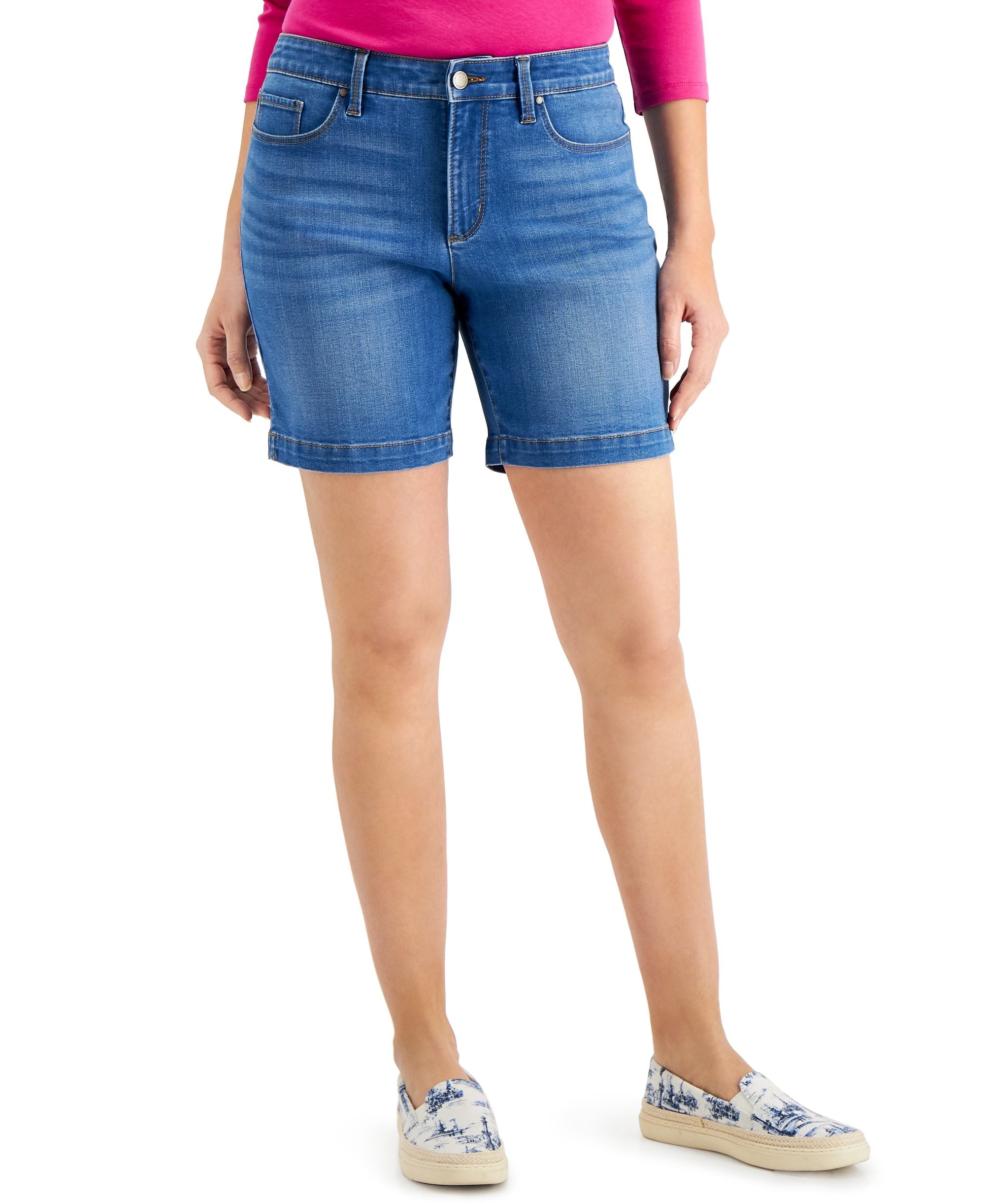 Charter Club Mid Rise Jean Shorts