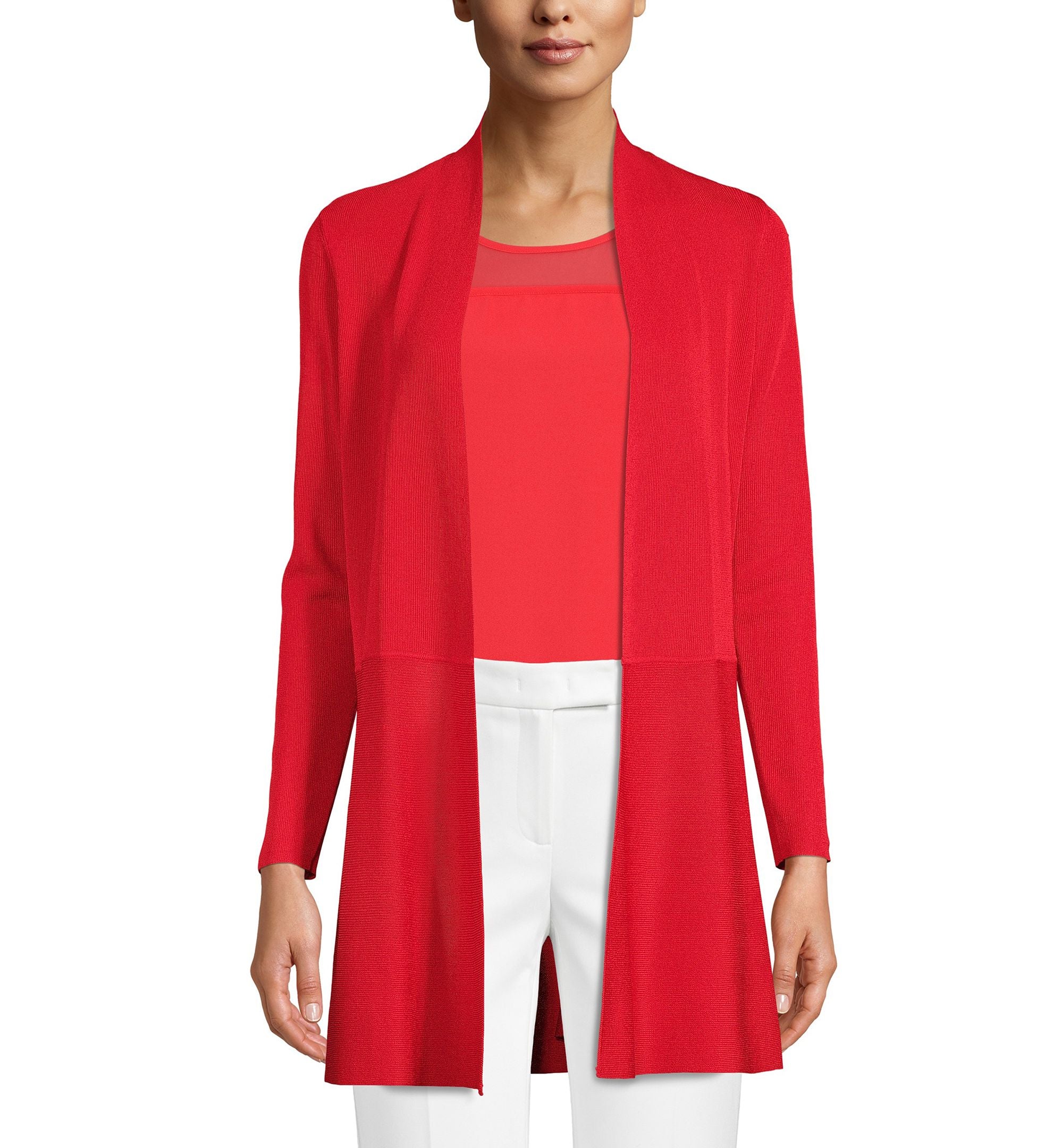 Anne Klein Petite Monterey Open Front Cardigan