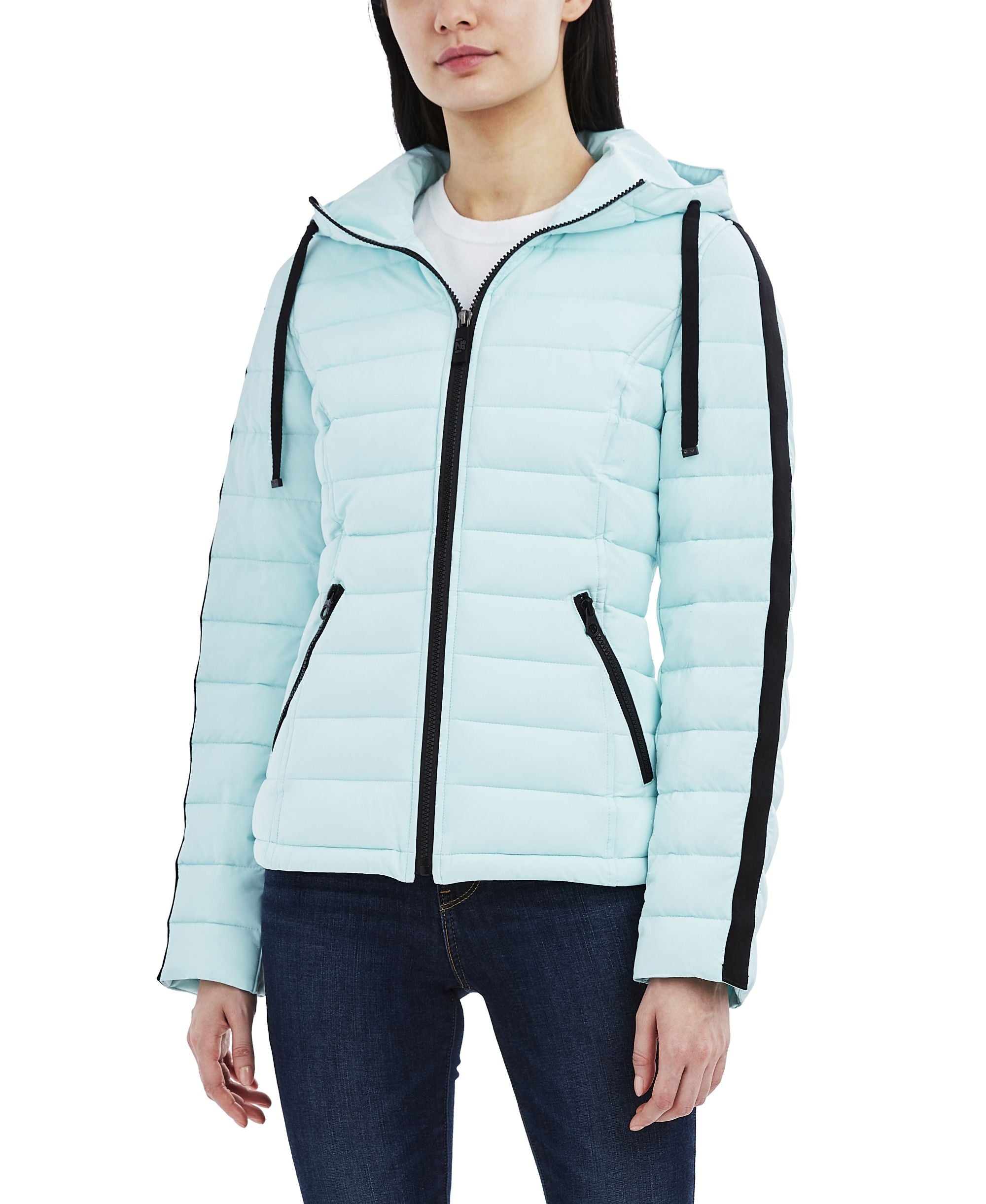 Women's Hooded Stretch Packable Puffer Coat
