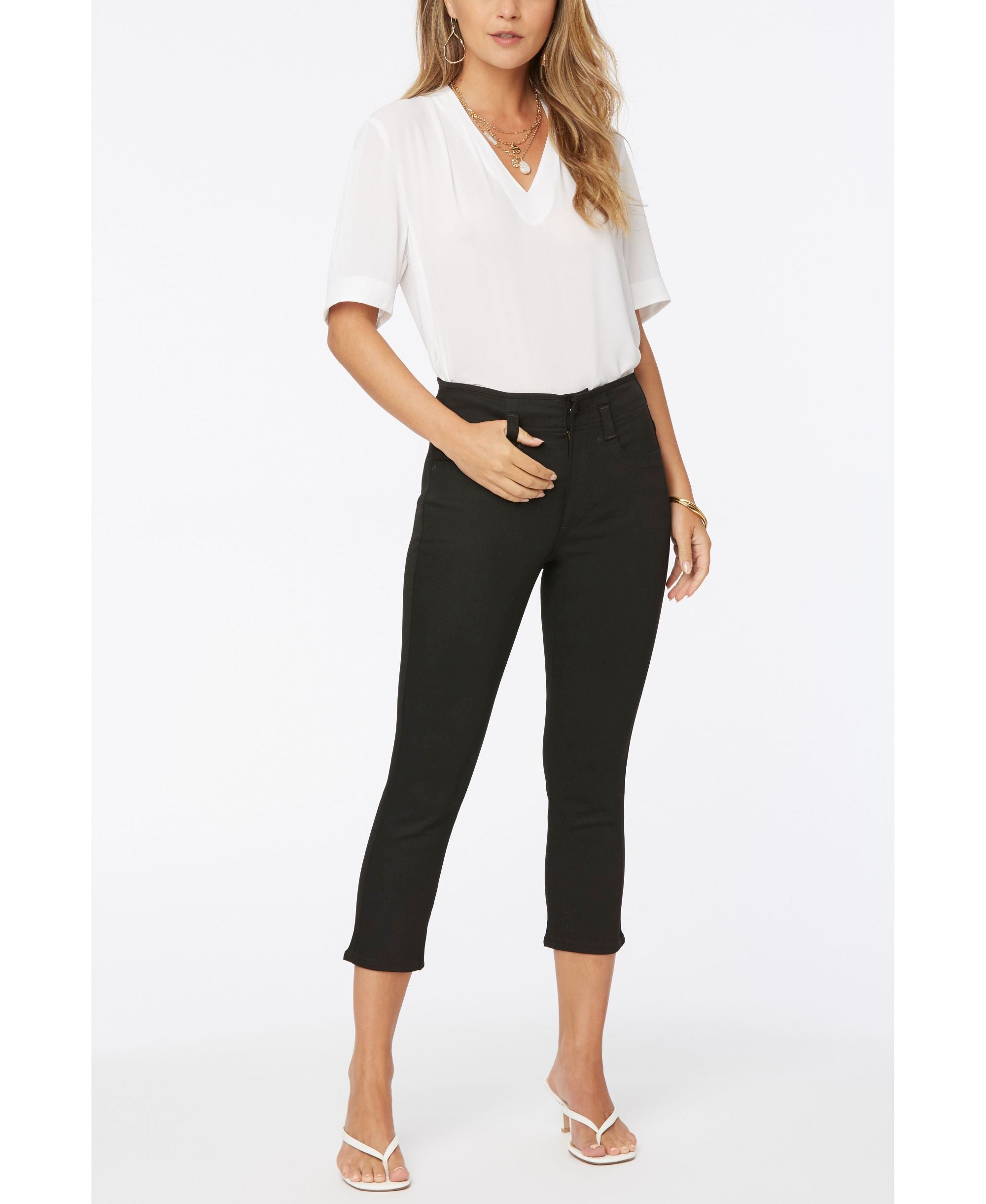 Nydj Petite Ami Skinny Capri High Rise Jeans