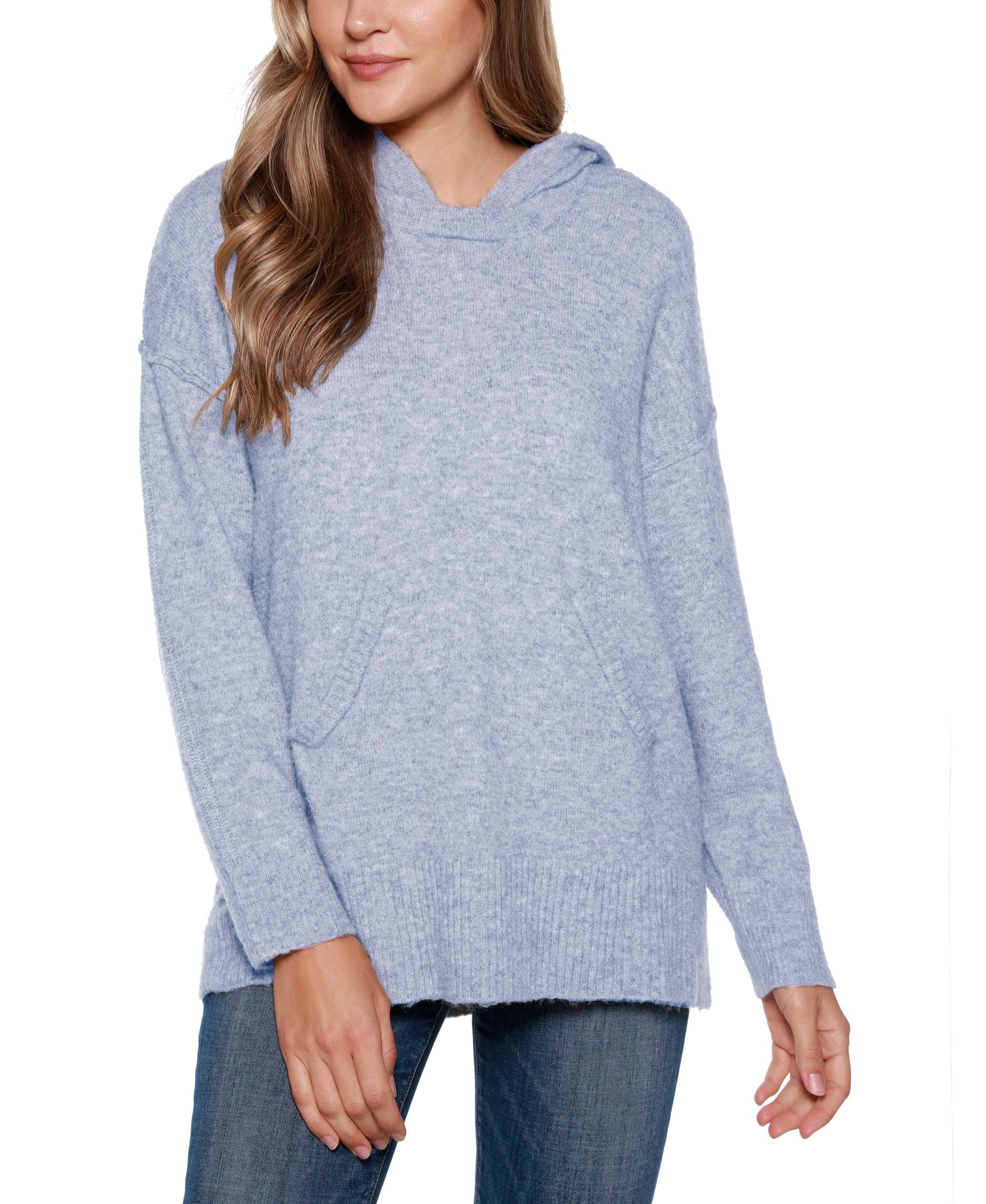 Belldini Black Label Hooded Sweater With Front Pockets