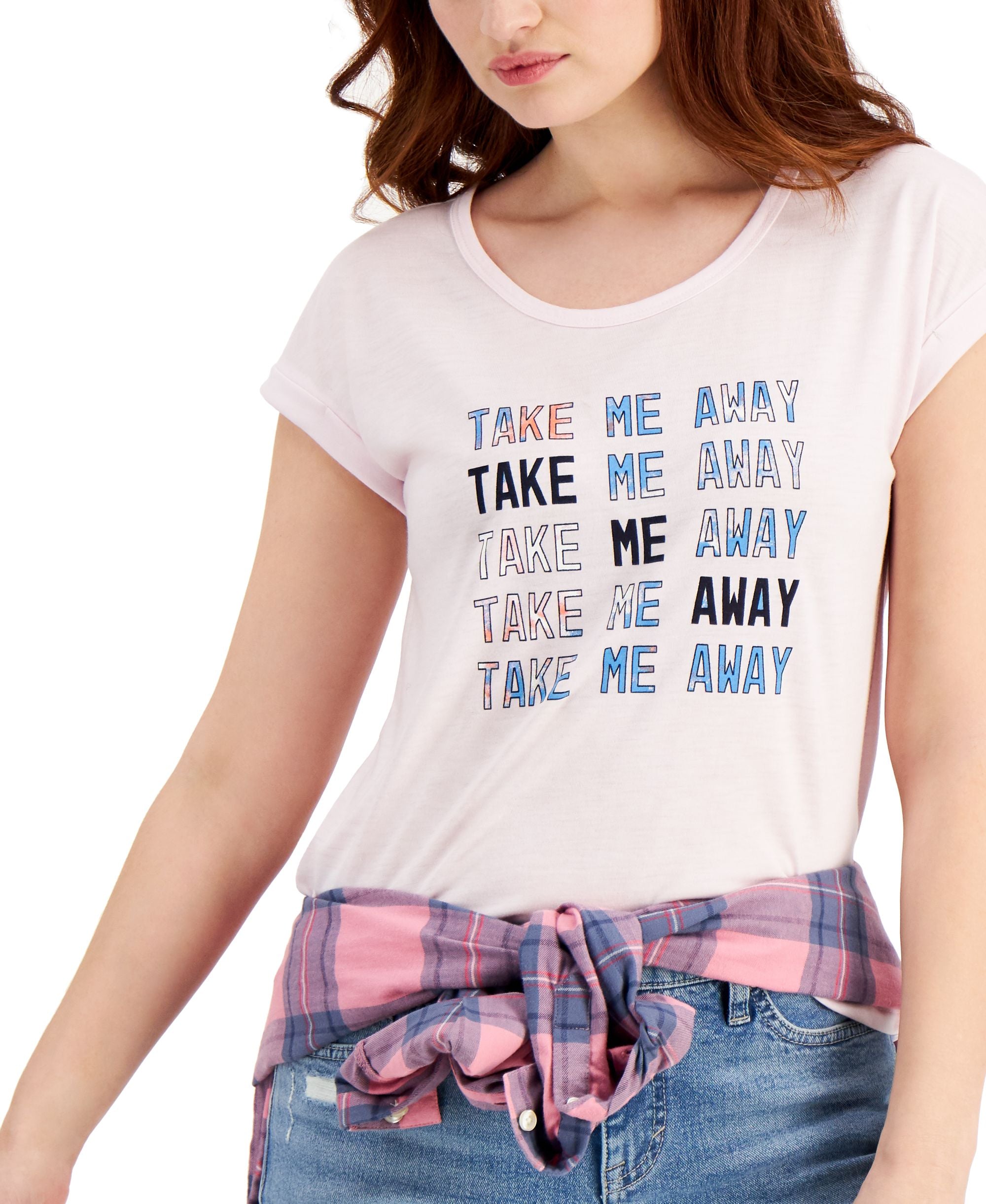 Style & Co Graphic Print Cuffed T-Shirt