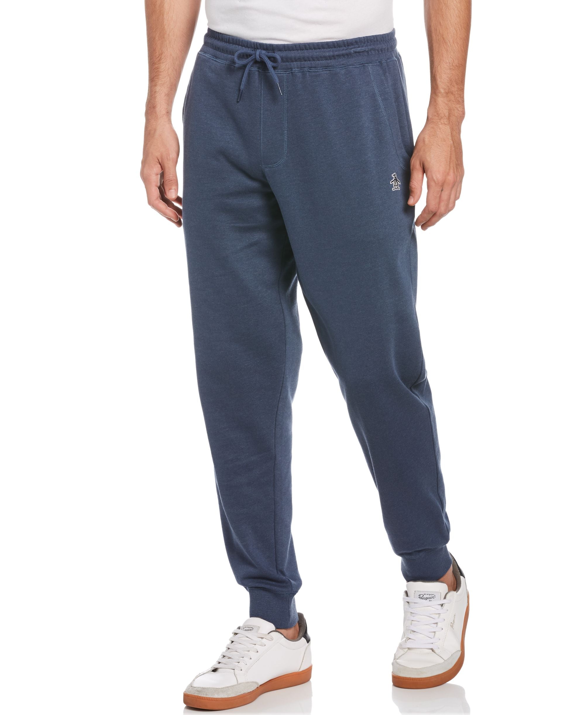 Original Penguin Mens Slim Fit Solid Fleece Joggers