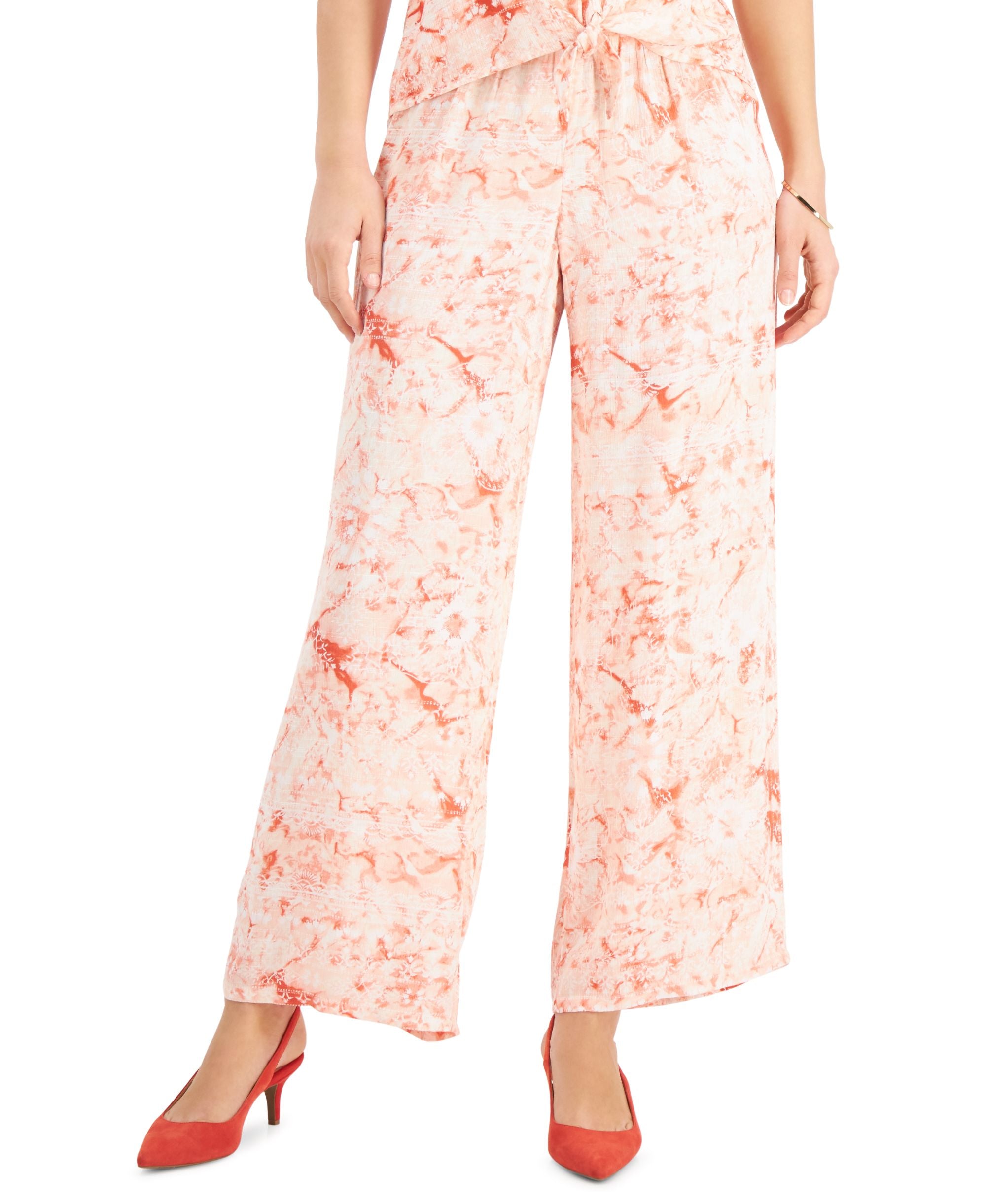 JM Collection Petite Ariana Printed Pants