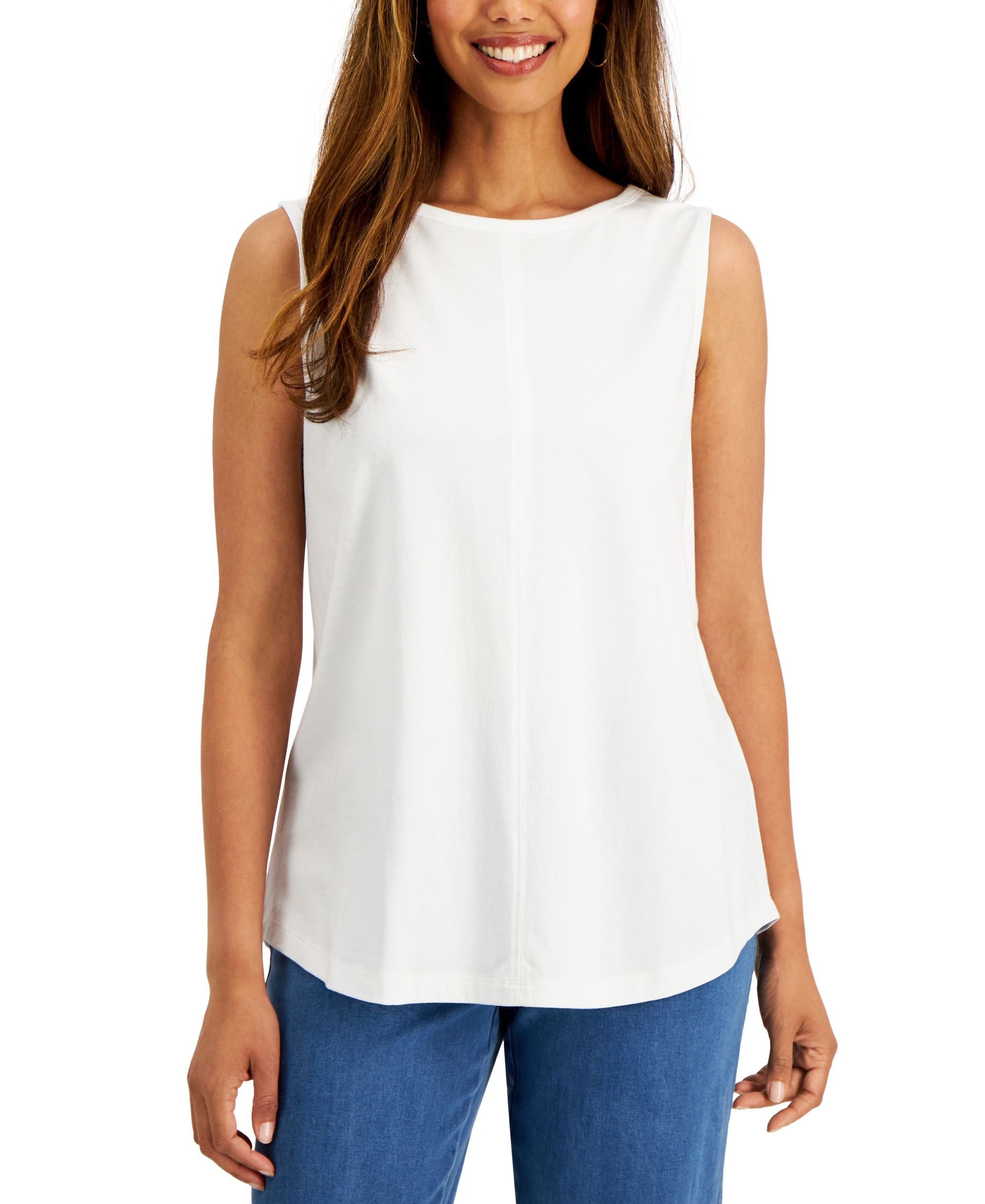 Sleeveless Shell Top