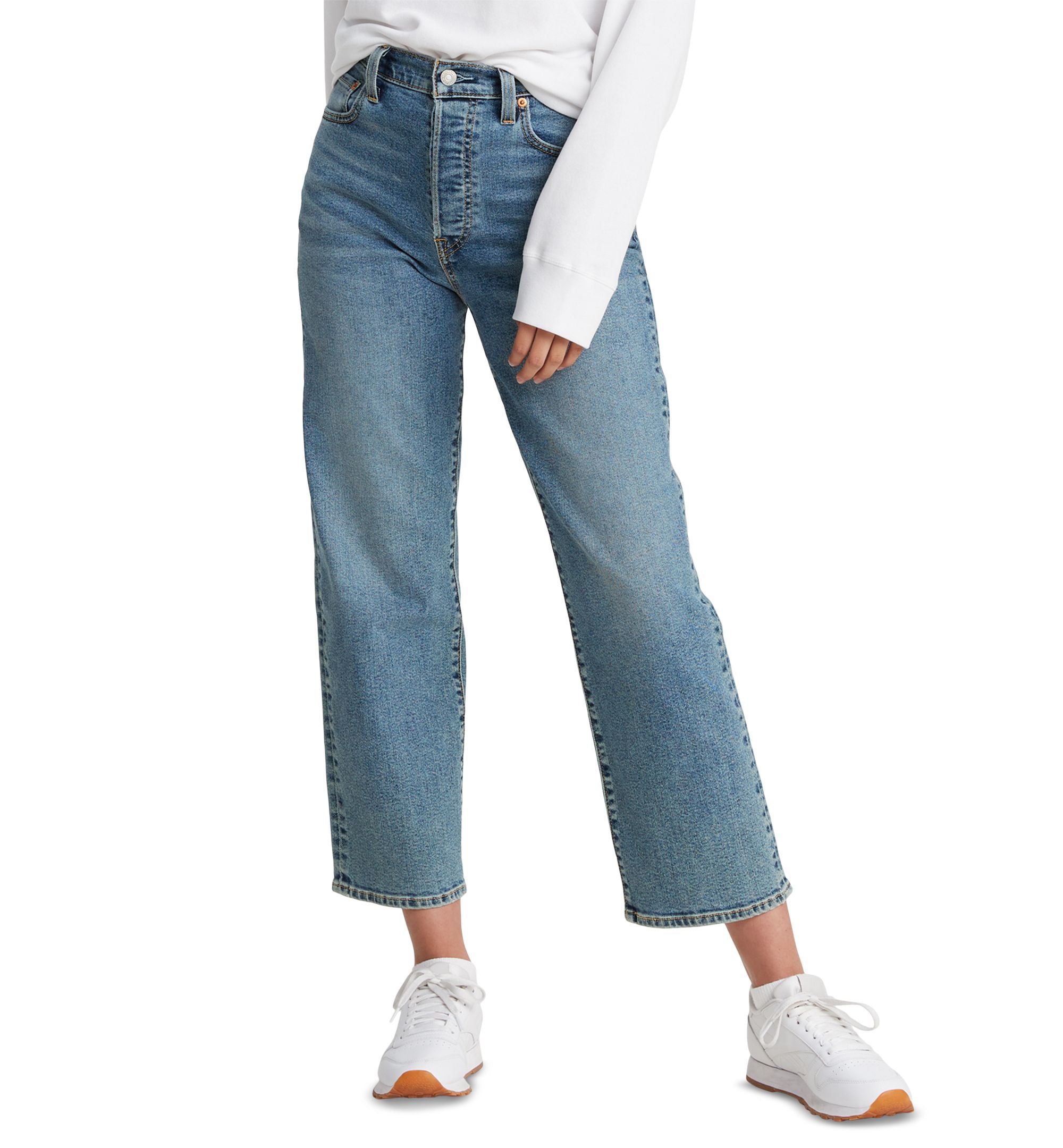 Women's Ribcage Ultra High Rise Straight Ankle Jeans