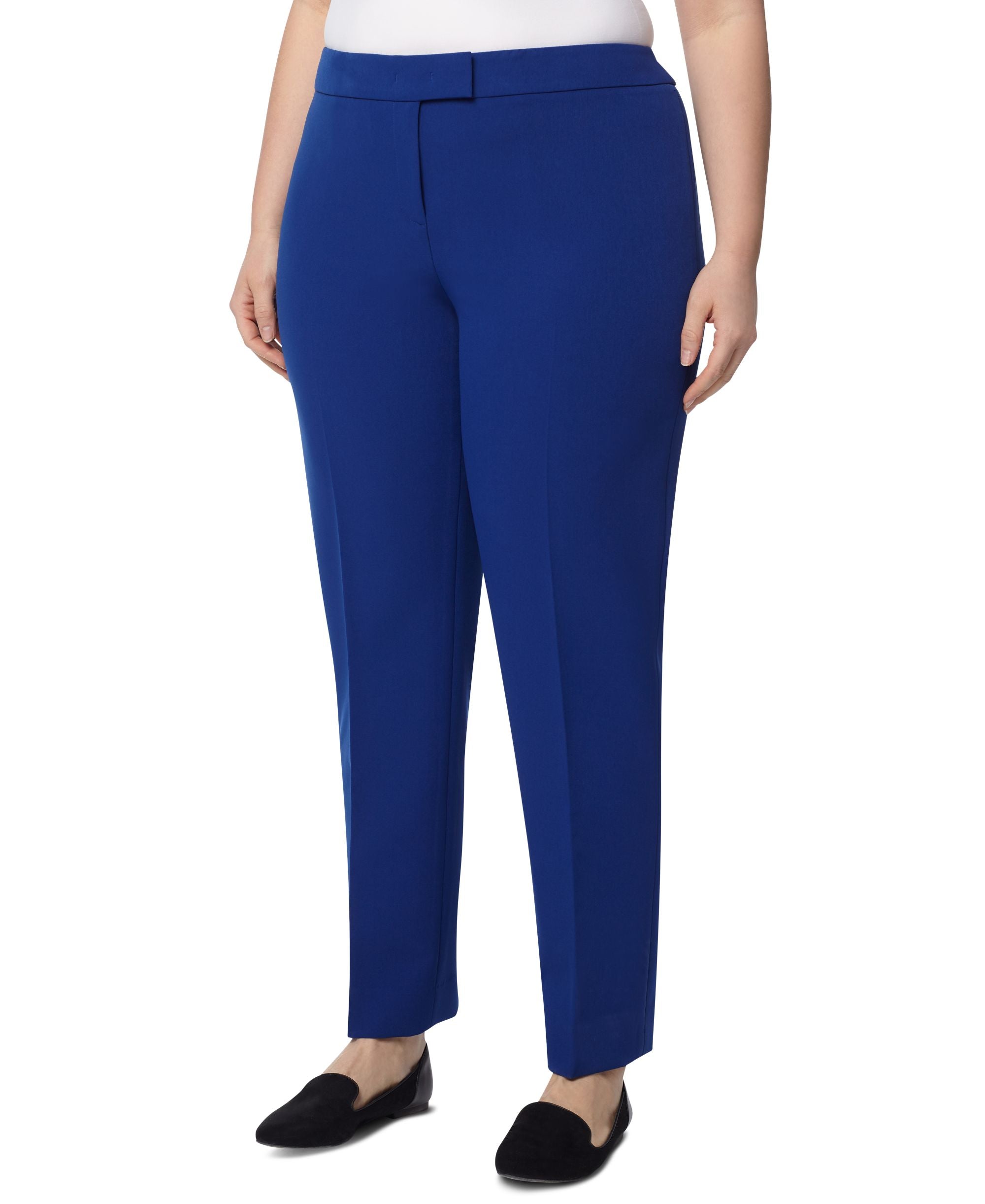 Anne Klein Plus Size Bowie Straight Leg Pants
