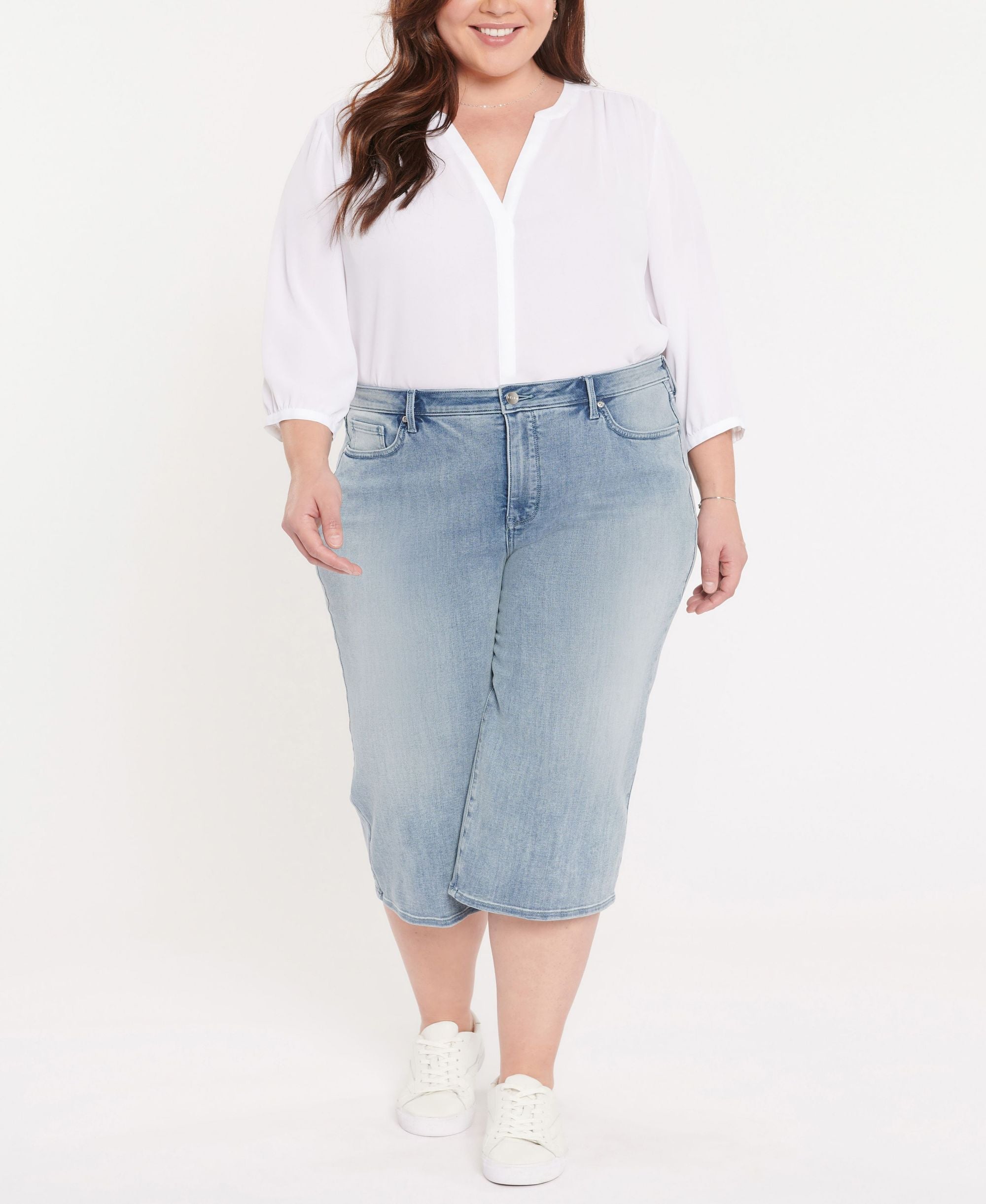 NYDJ Crop Wide Leg Jeans