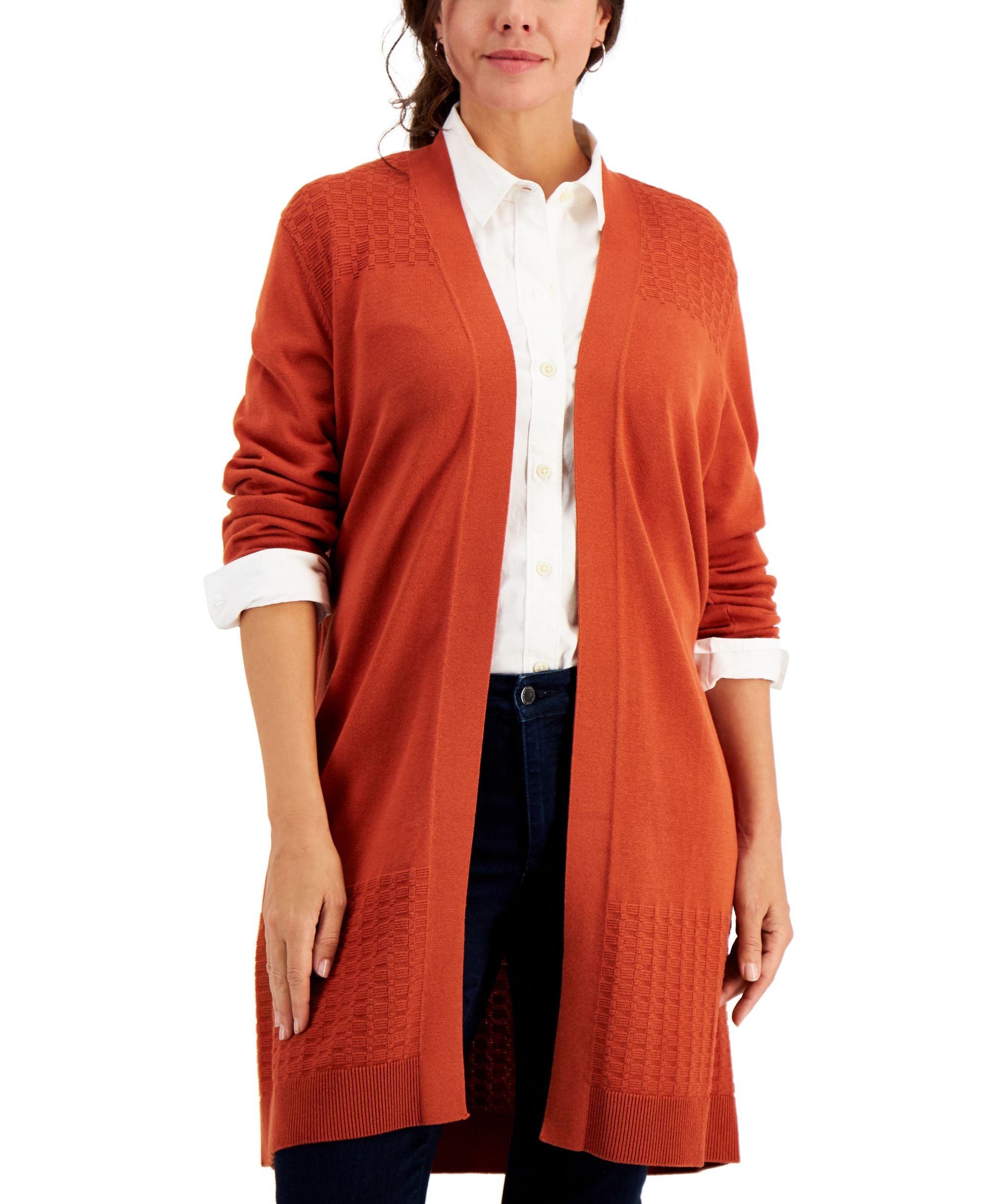 Karen Scott Ottoman Open Front Duster