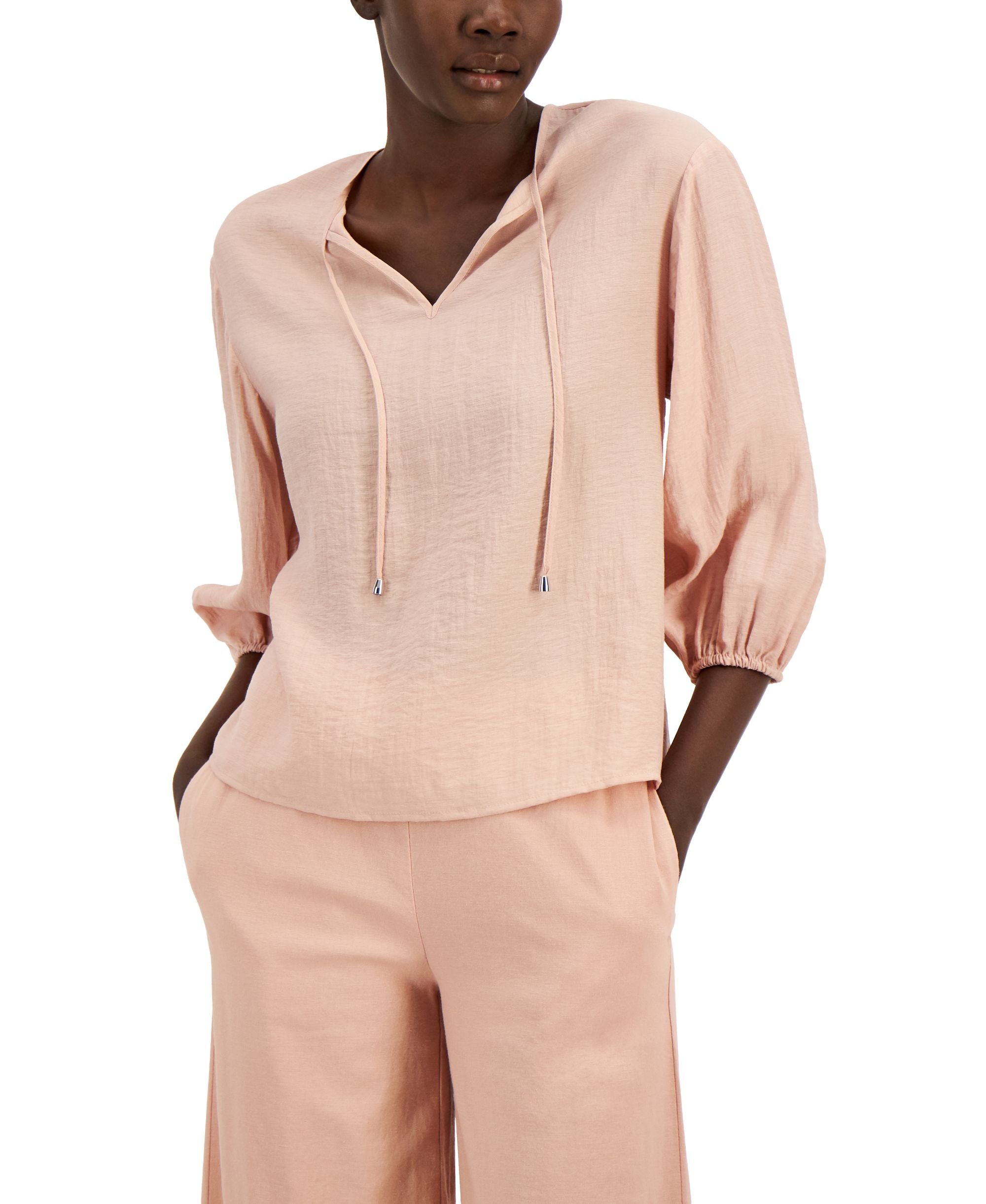 Alfani Petite Peasant Top