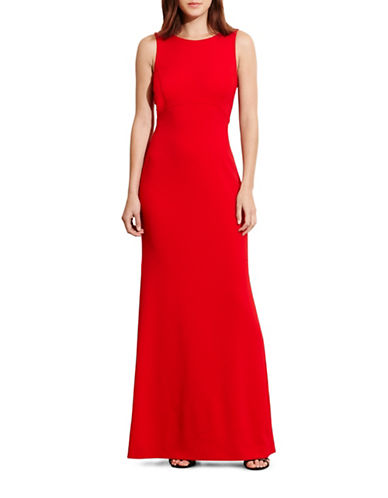 Lauren Ralph Lauren Cutout-Back Crepe Dress