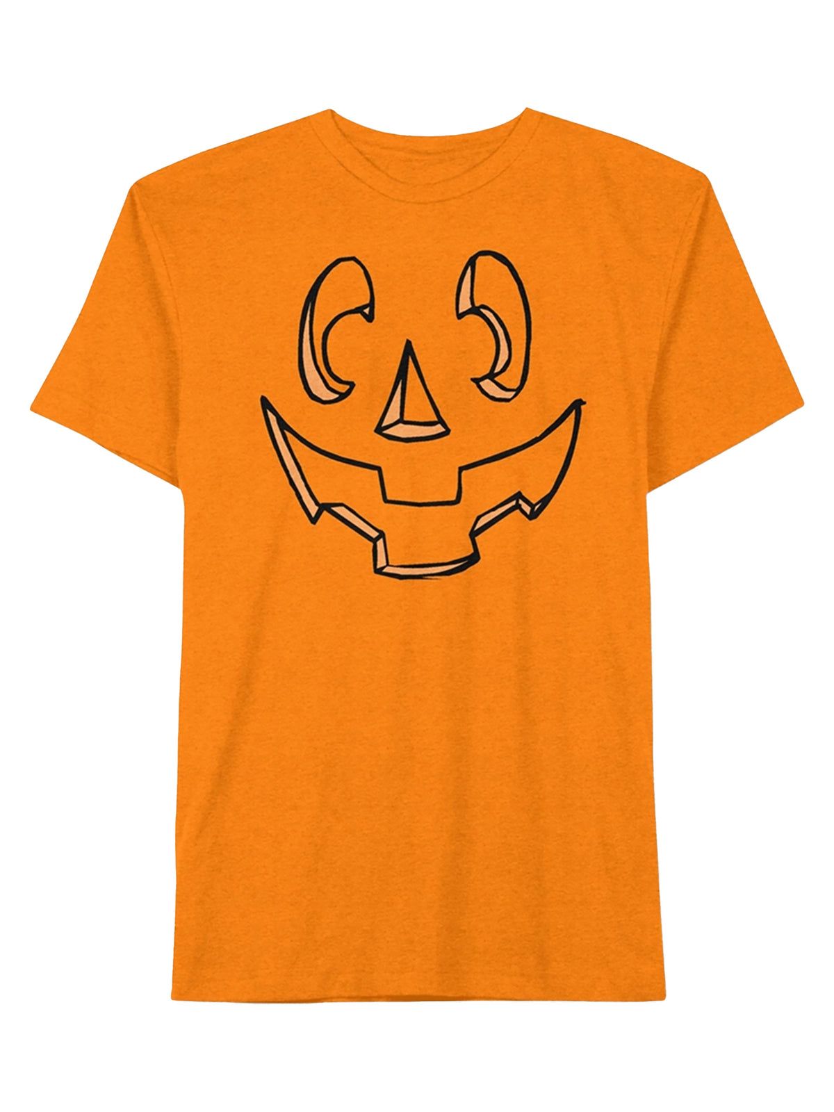 Jem Mens Carved Jack-O-Lantern Graphic T-Shirt Orange M