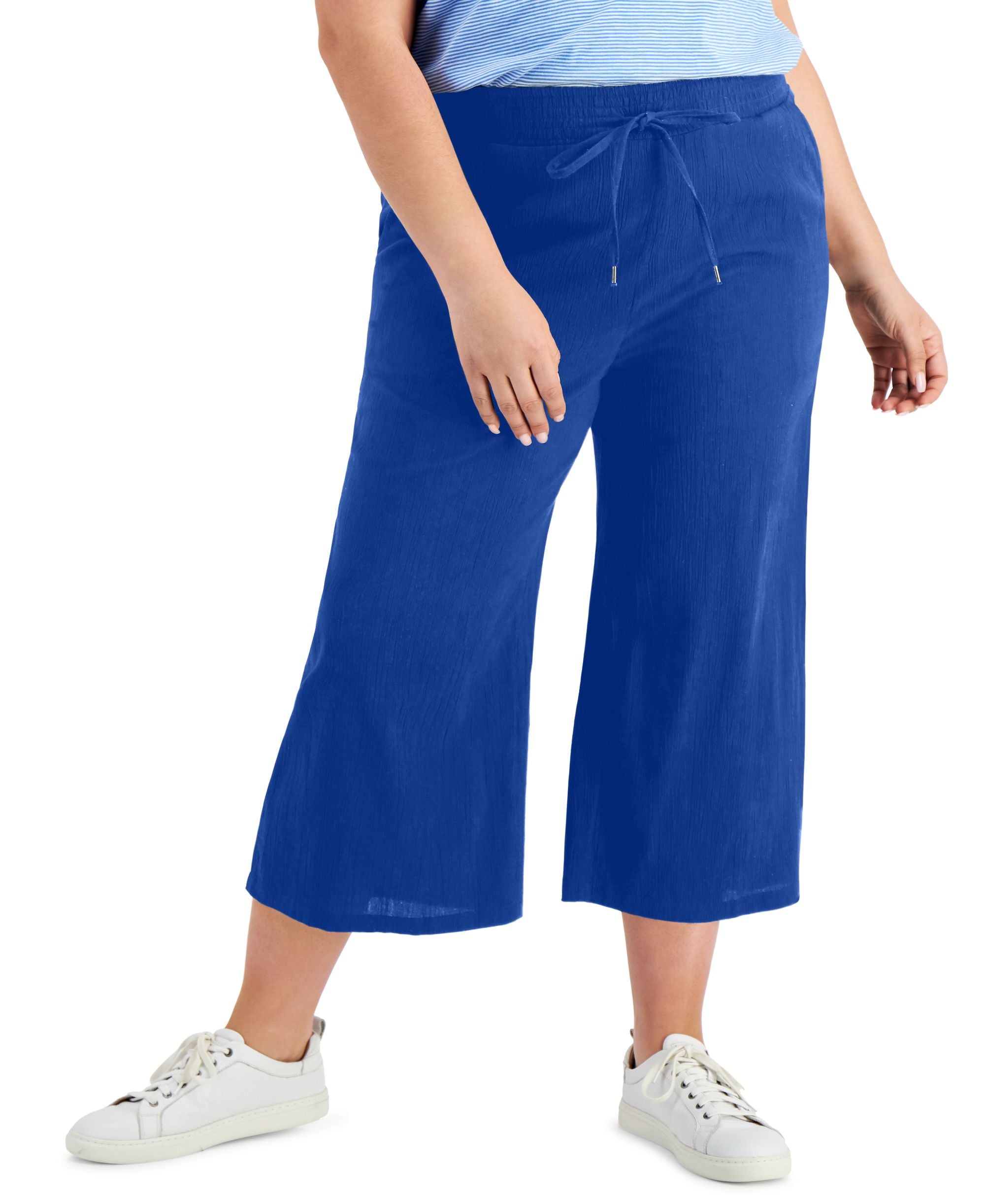 Style & Co Plus Size Pull On Cropped Pants