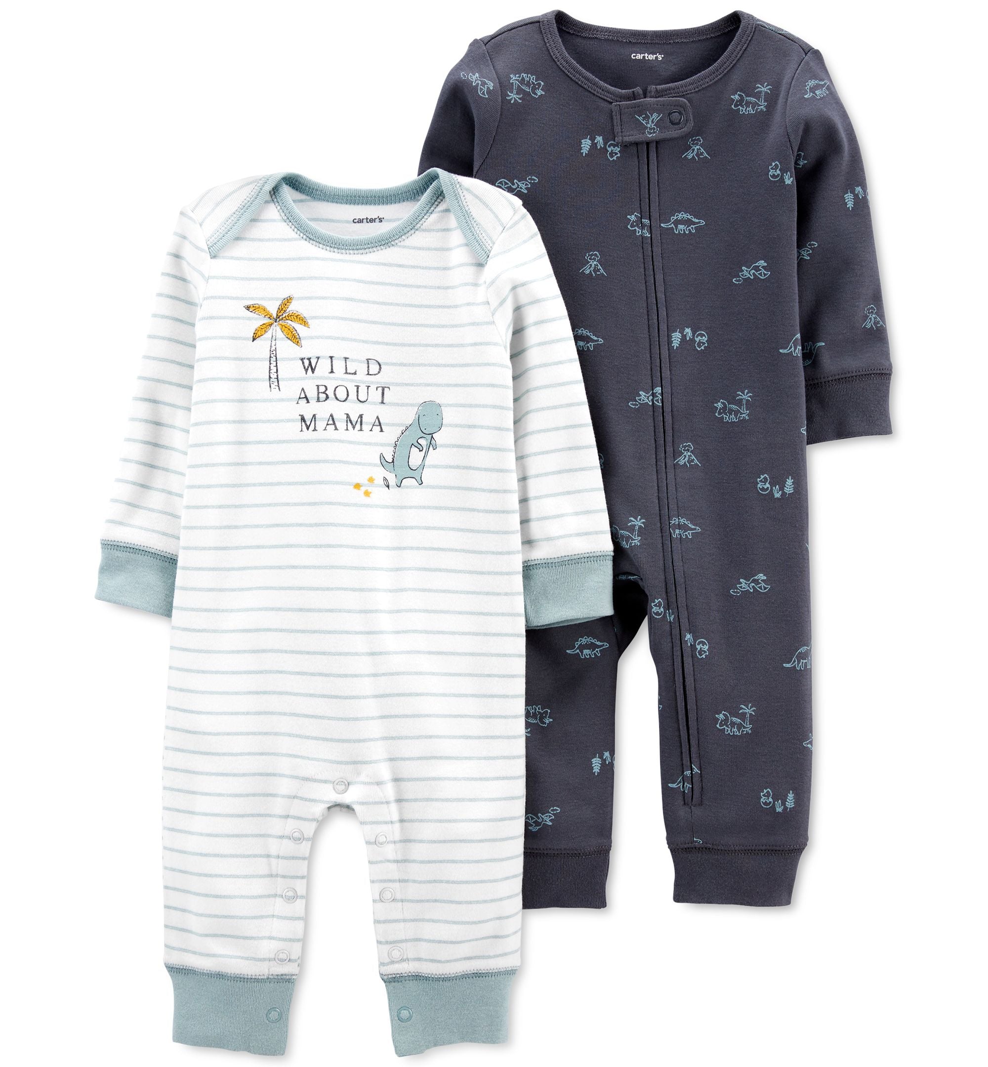 Carters Baby Boys Two Pack Jumpsuits