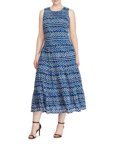 Lauren Ralph Lauren Petite Fit Flare Maxi Dress