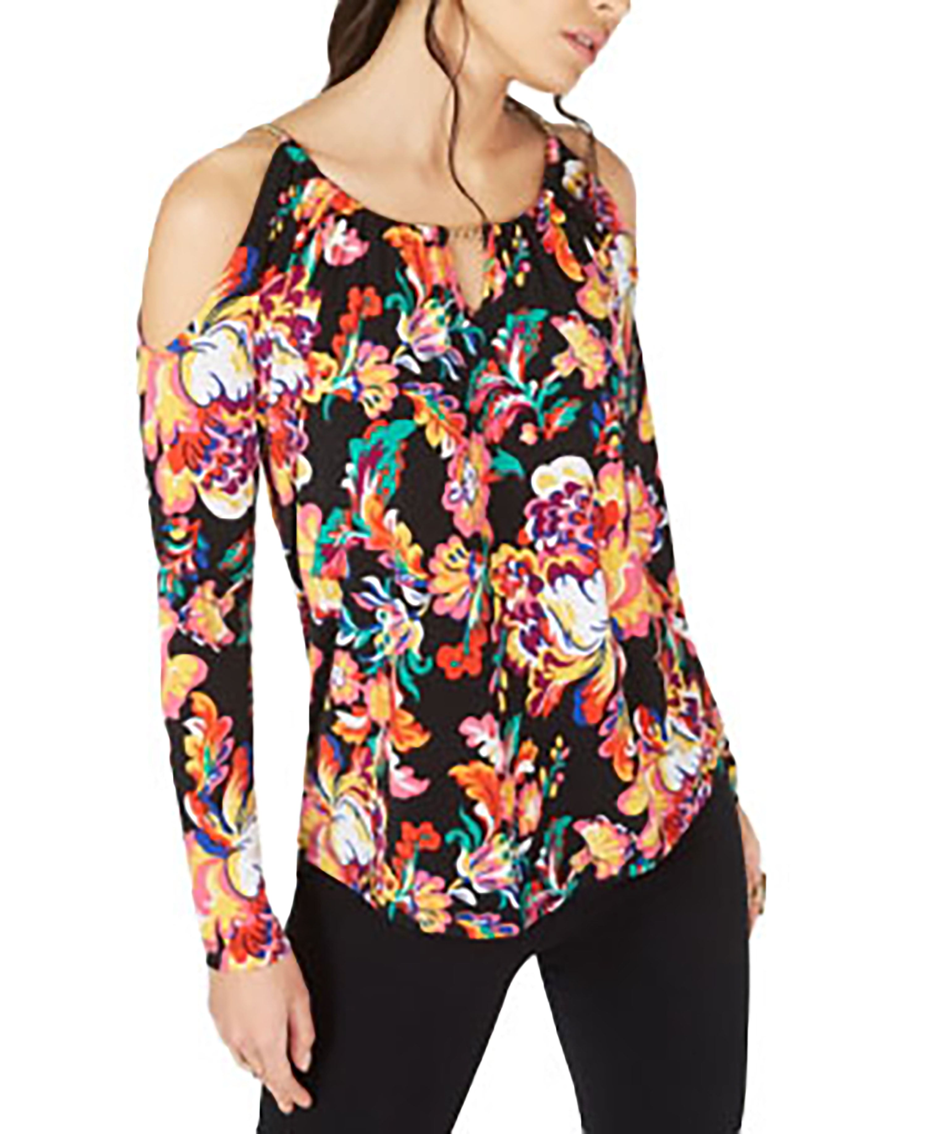 Cold-Shoulder Keyhole Top