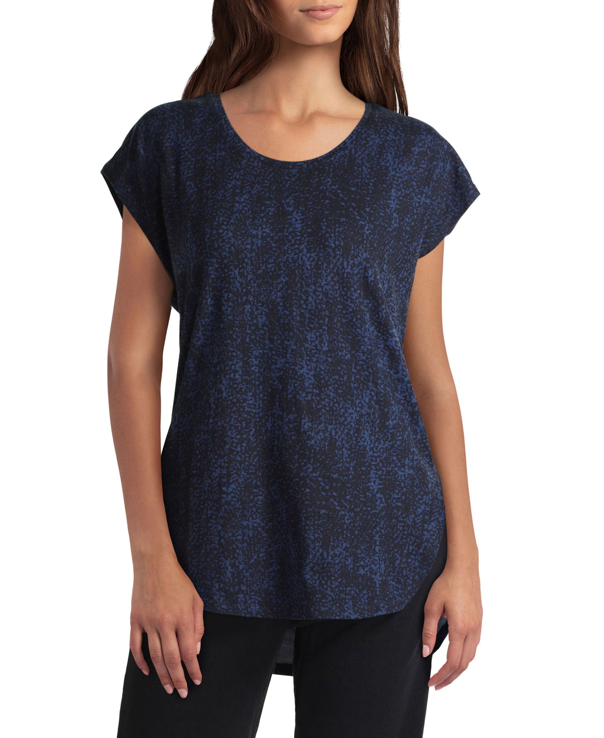 Womens Short Sleeve Scoop Neck Pullover