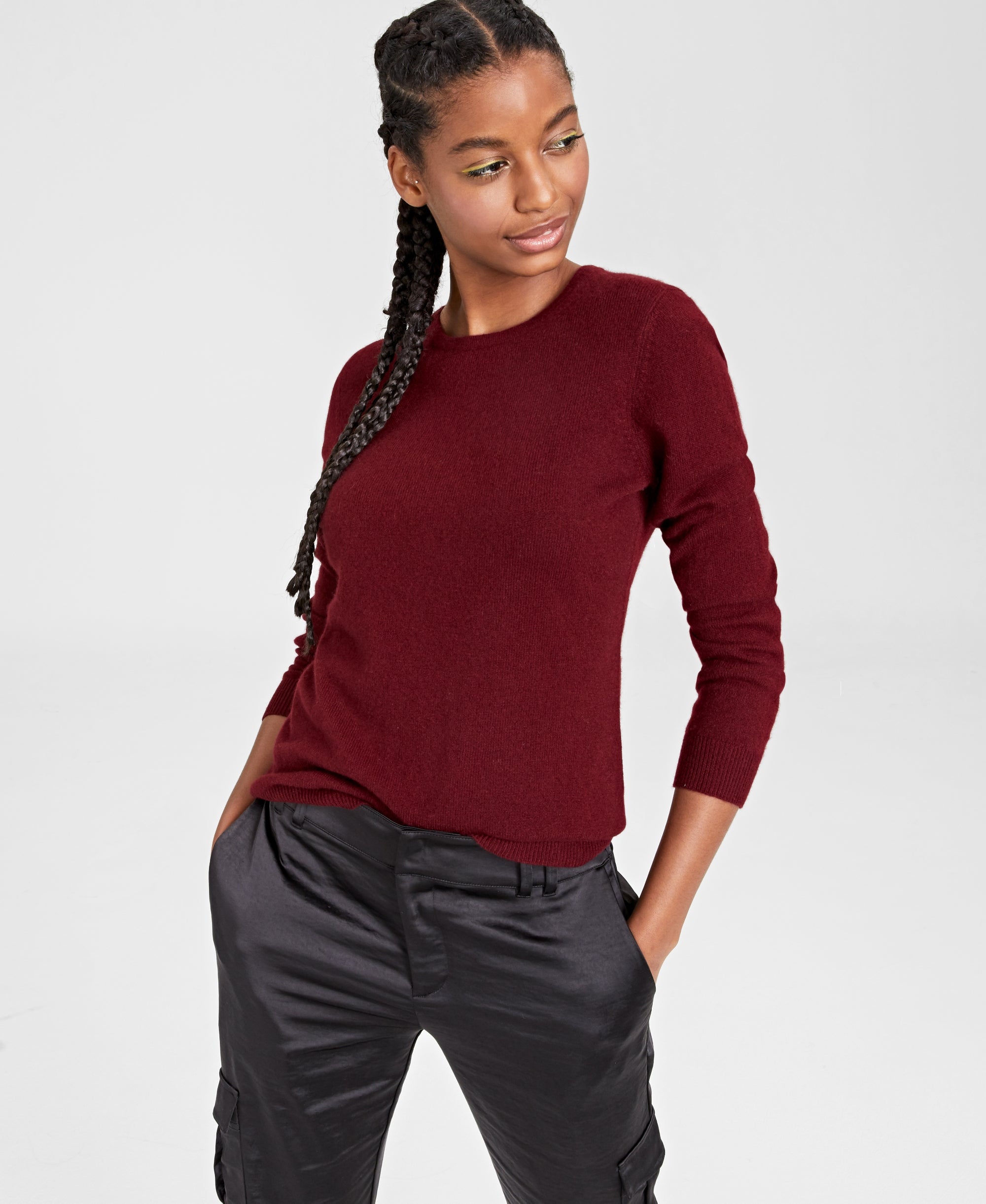 Women's 100% Cashmere Crewneck Sweater
