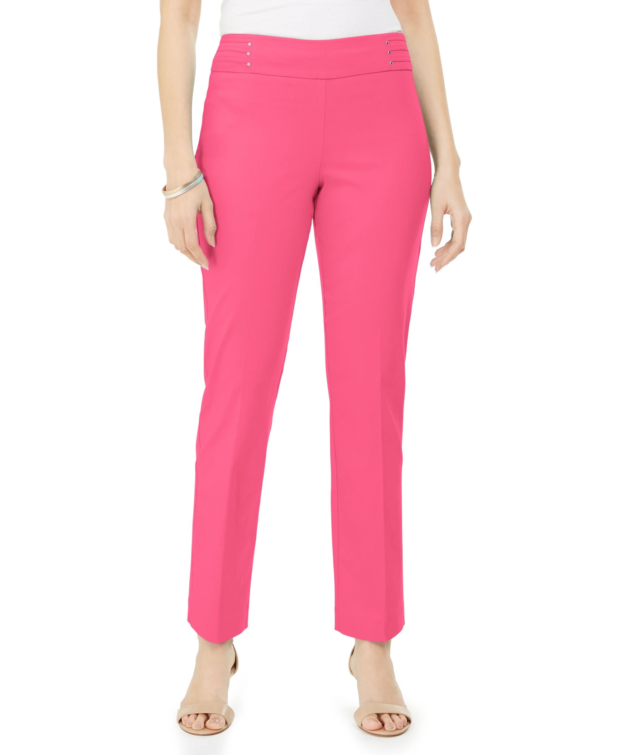 JM Collection Studded Pull On Pants