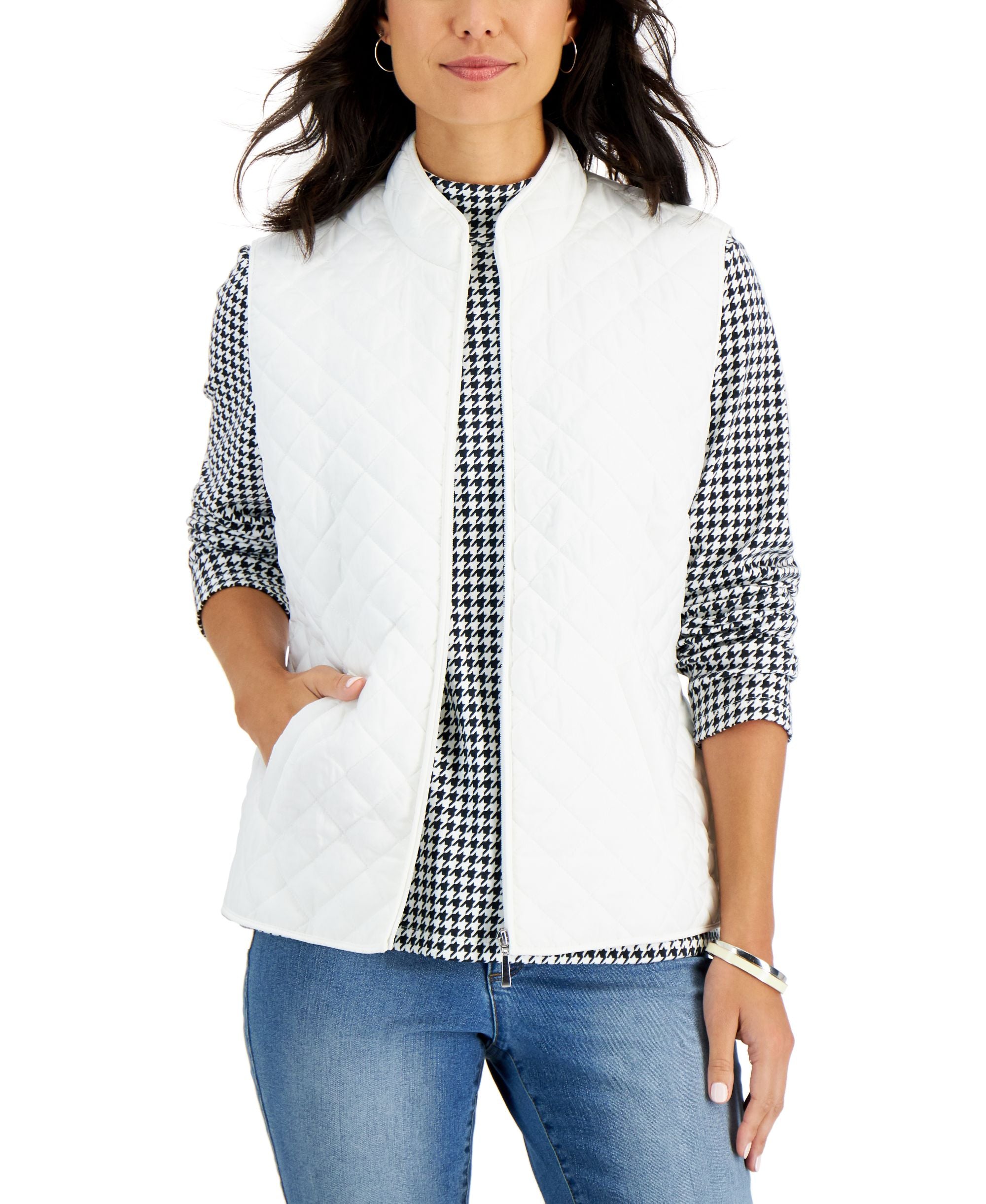 Petite Quilted Puffer Vest