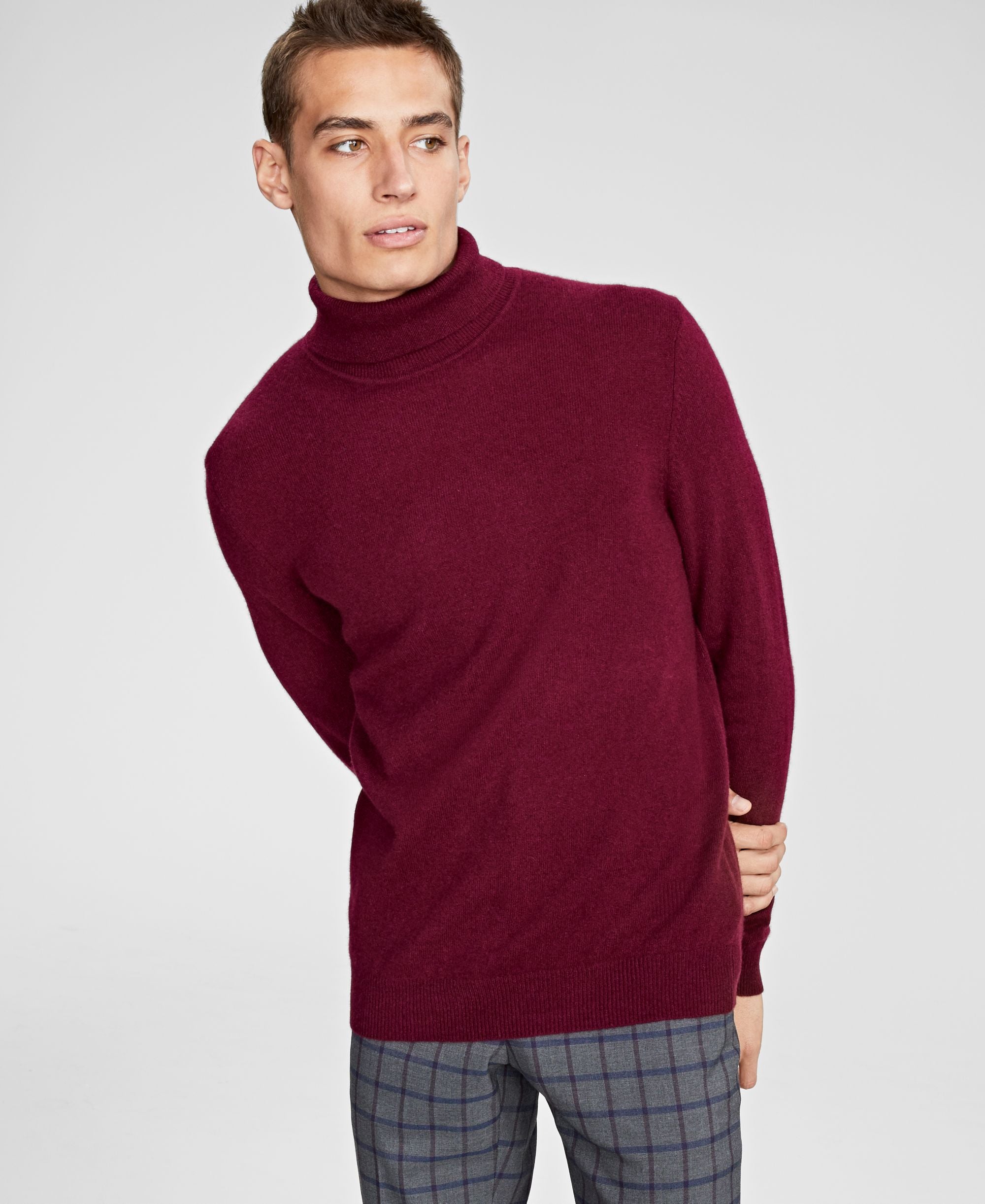 Club Room Mens Cashmere Turtleneck Sweater
