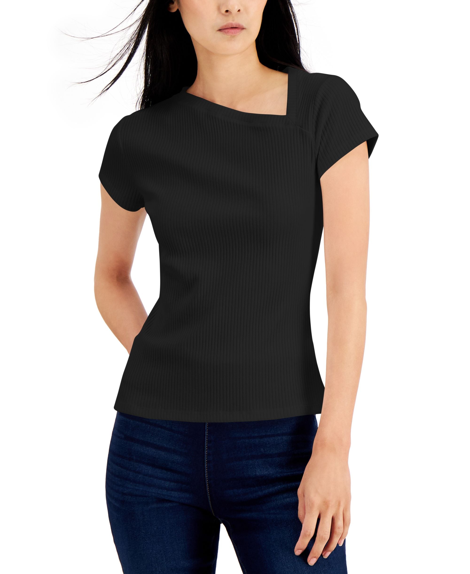 INC International Concepts Womens Asymmetrical T-Shirt