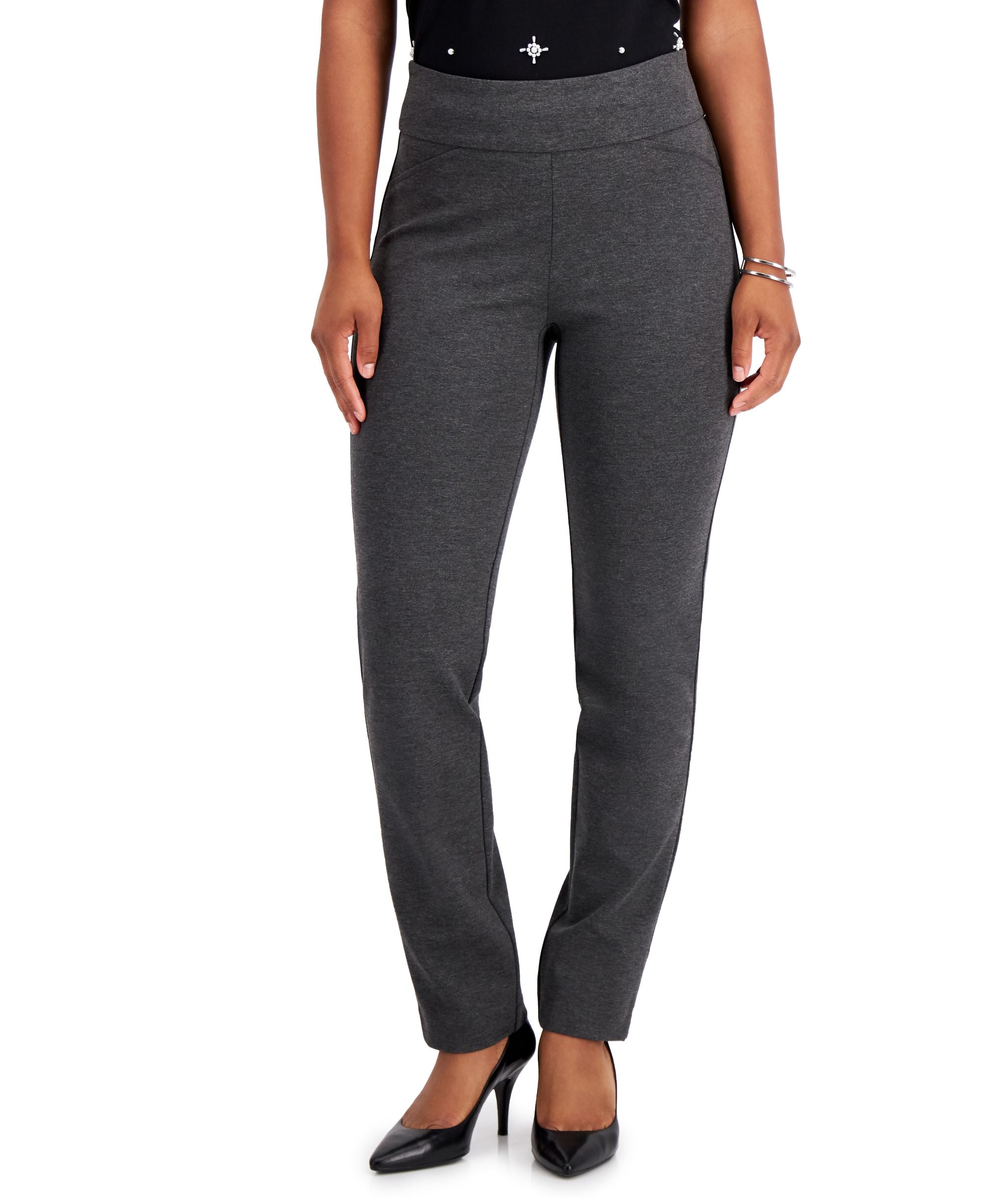 Charter Club Cambridge Petite Tummy Control Ponte Knit Pants