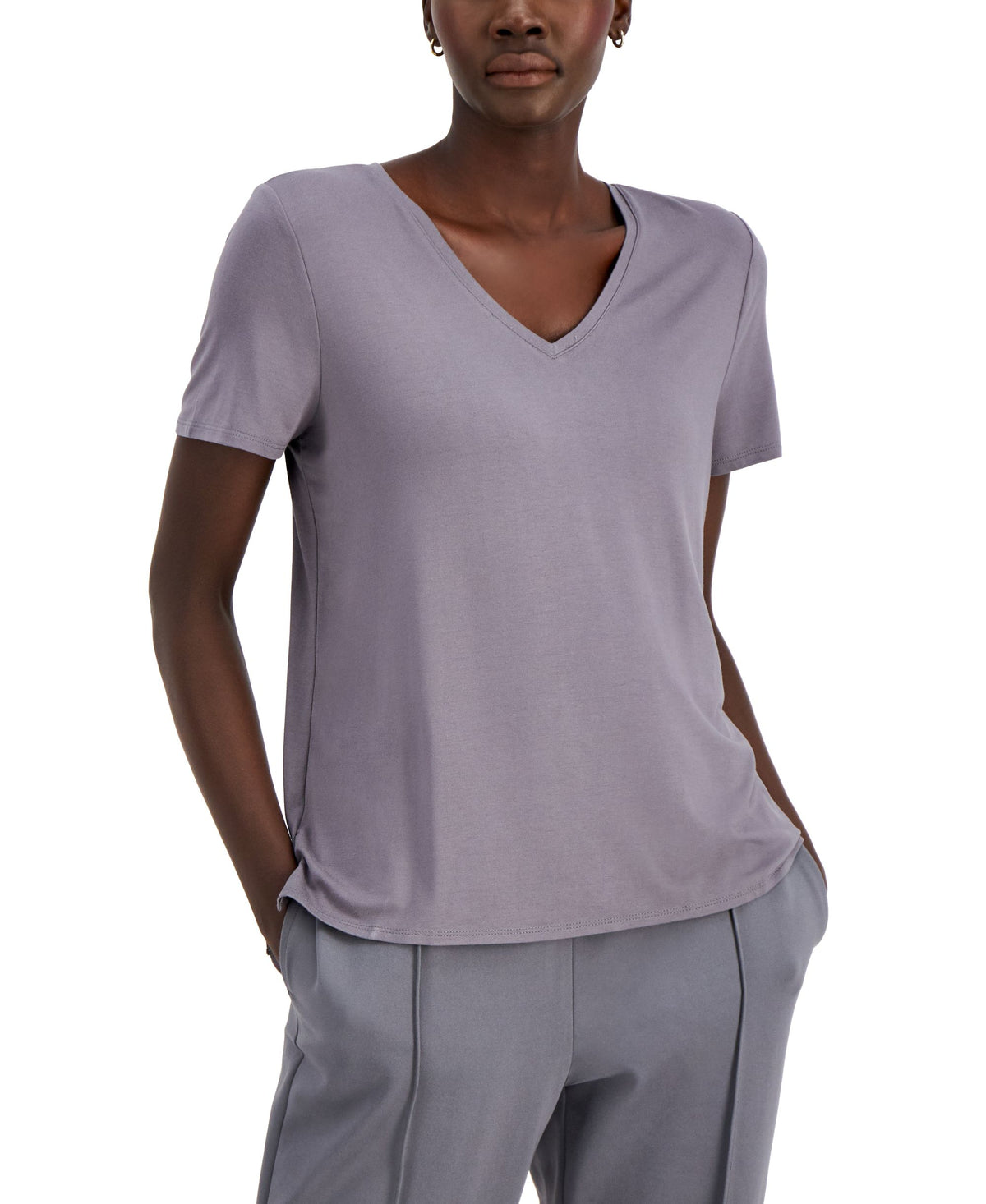 Alfani V Neck T-Shirt