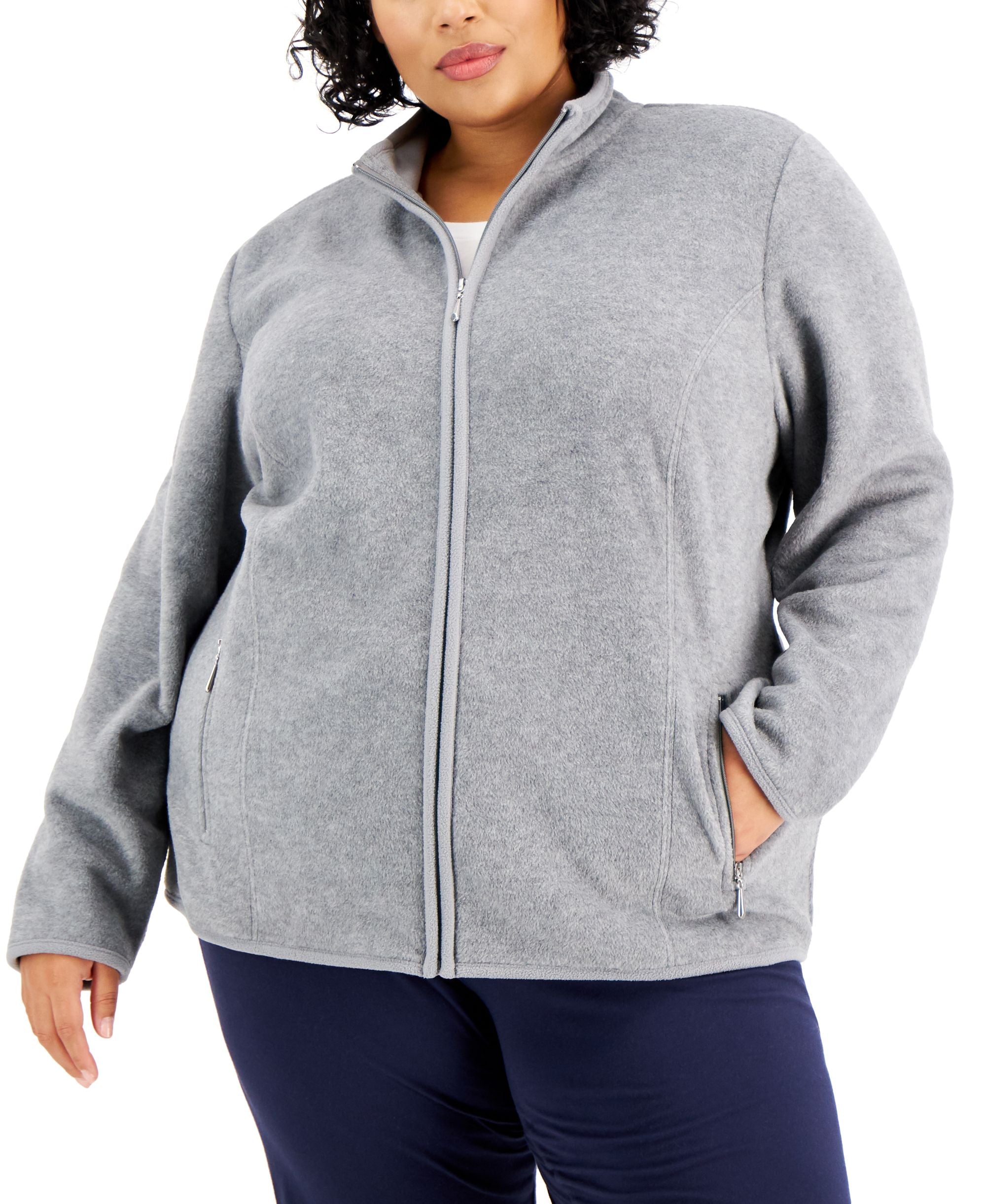 Karen Scott Plus Size Zeroproof Jacket