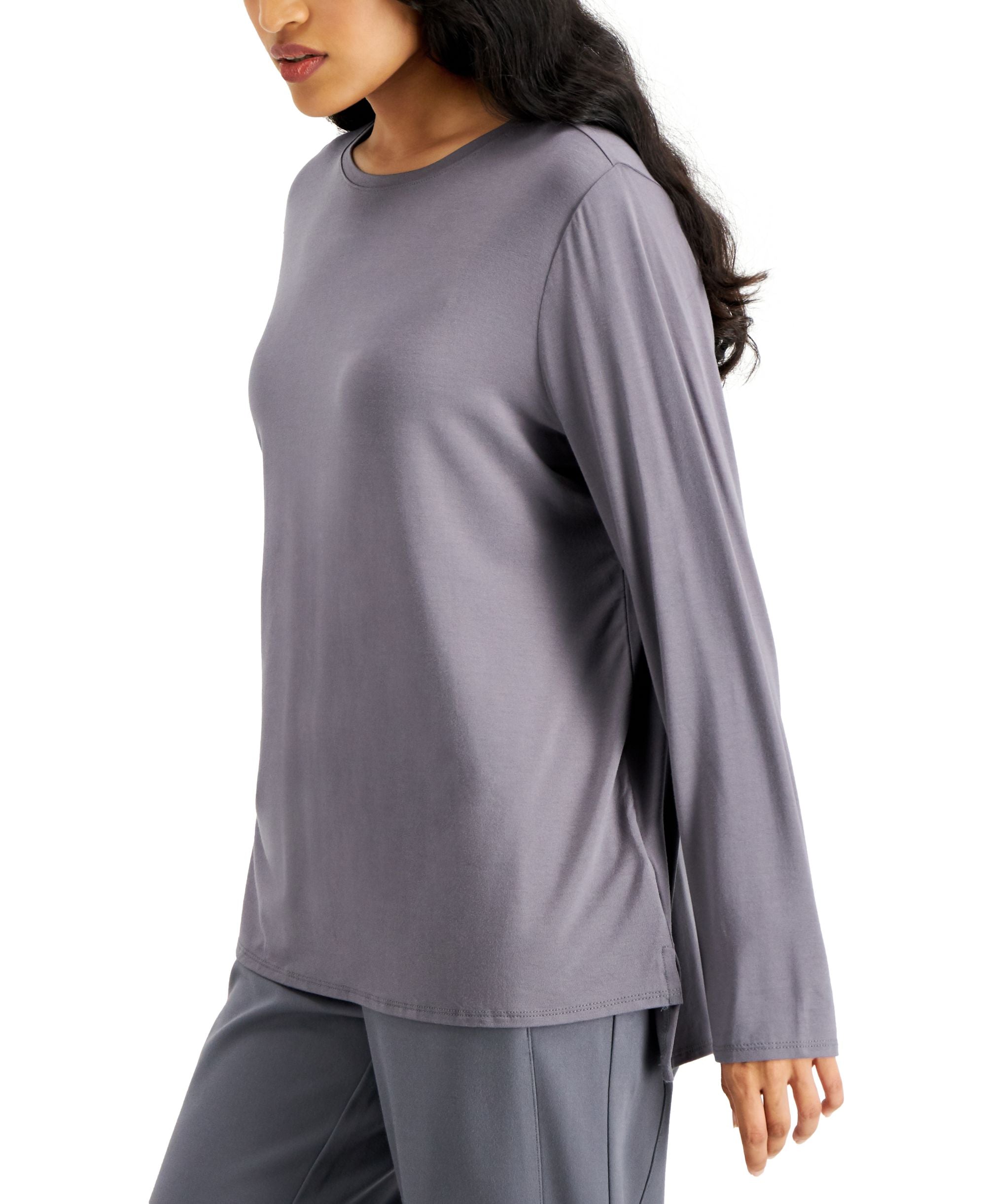 Alfani Crewneck Long-Sleeve T-Shirts