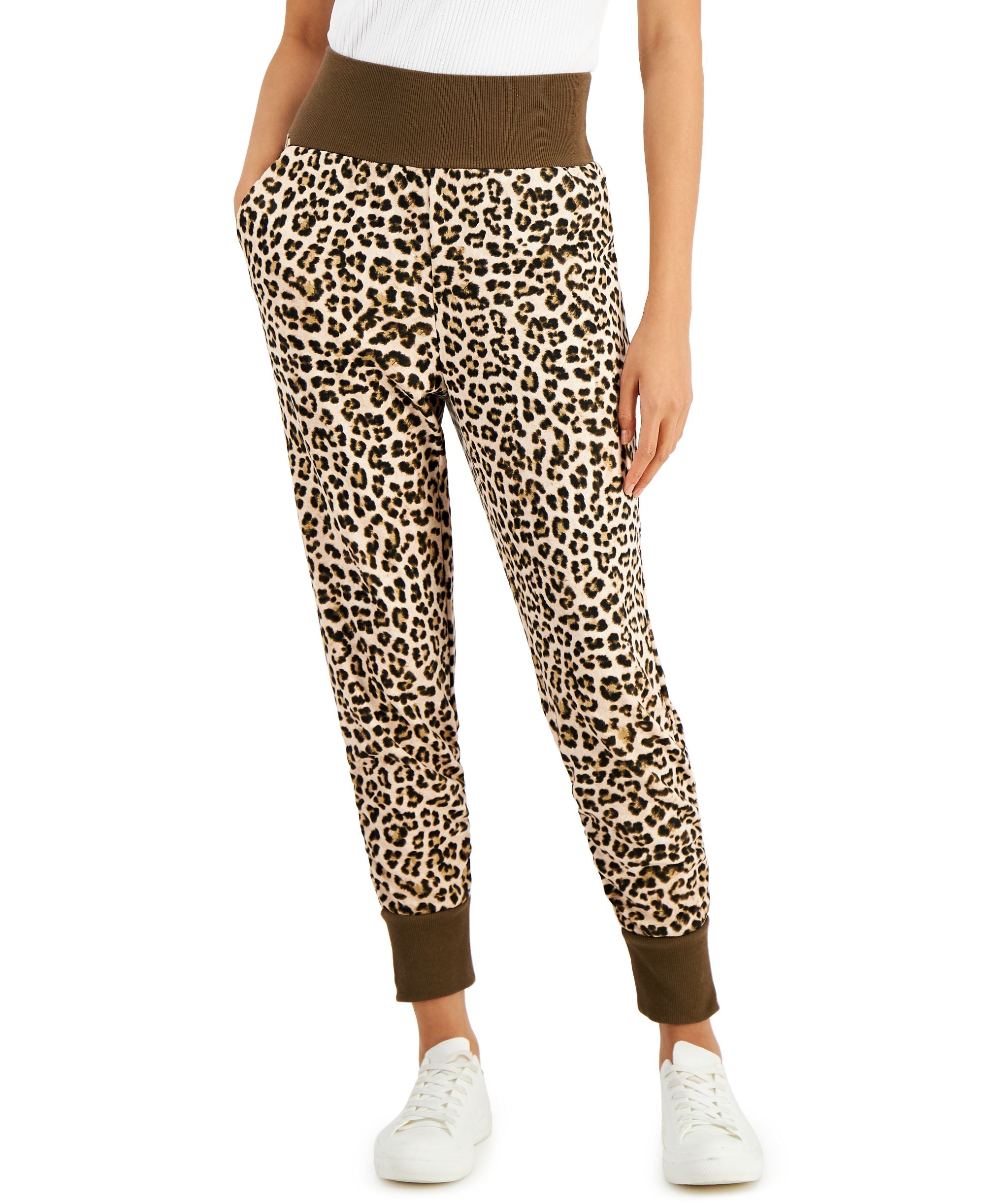 INC International Concepts Printed Terry Joggers