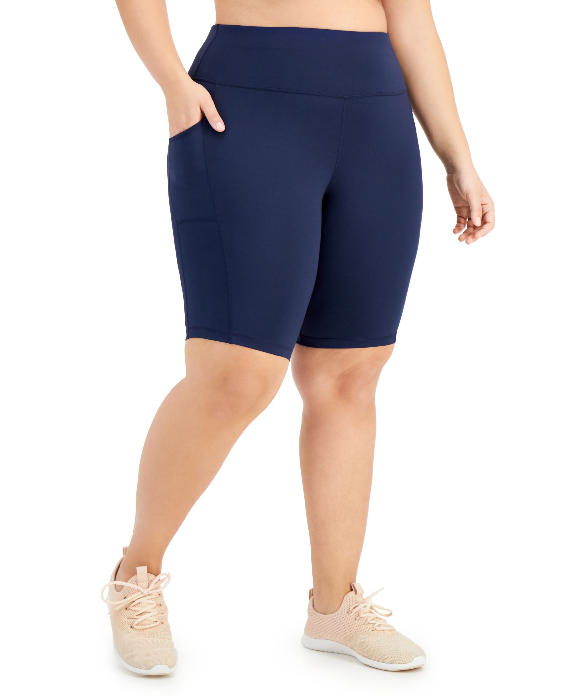 ID Ideology Plus Size Pull On Bicycle Shorts