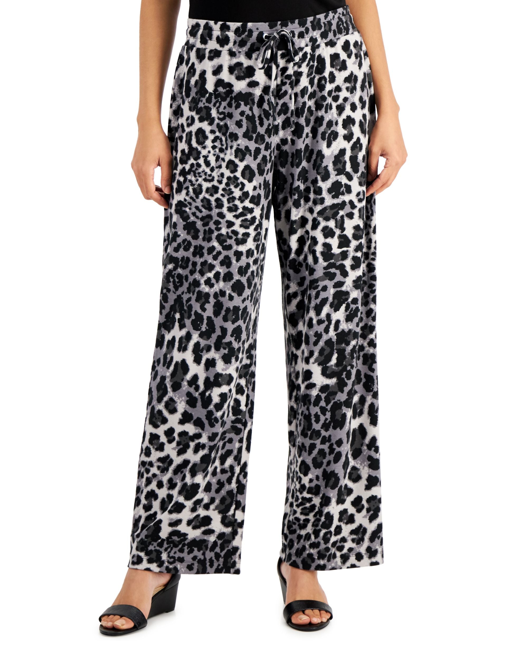 JM Collection Printed Wide Leg Pants