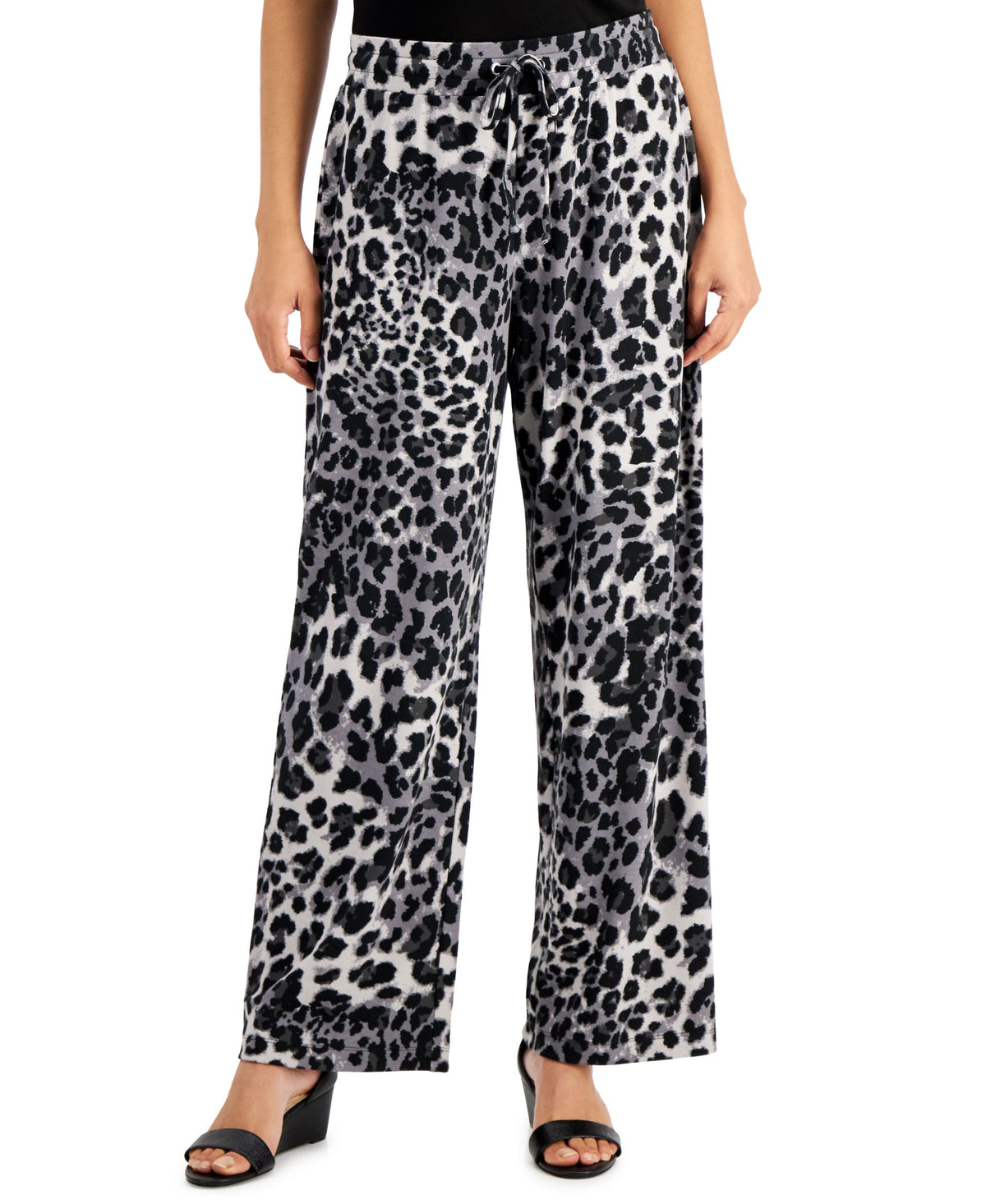 JM Collection Printed Wide Leg Pants