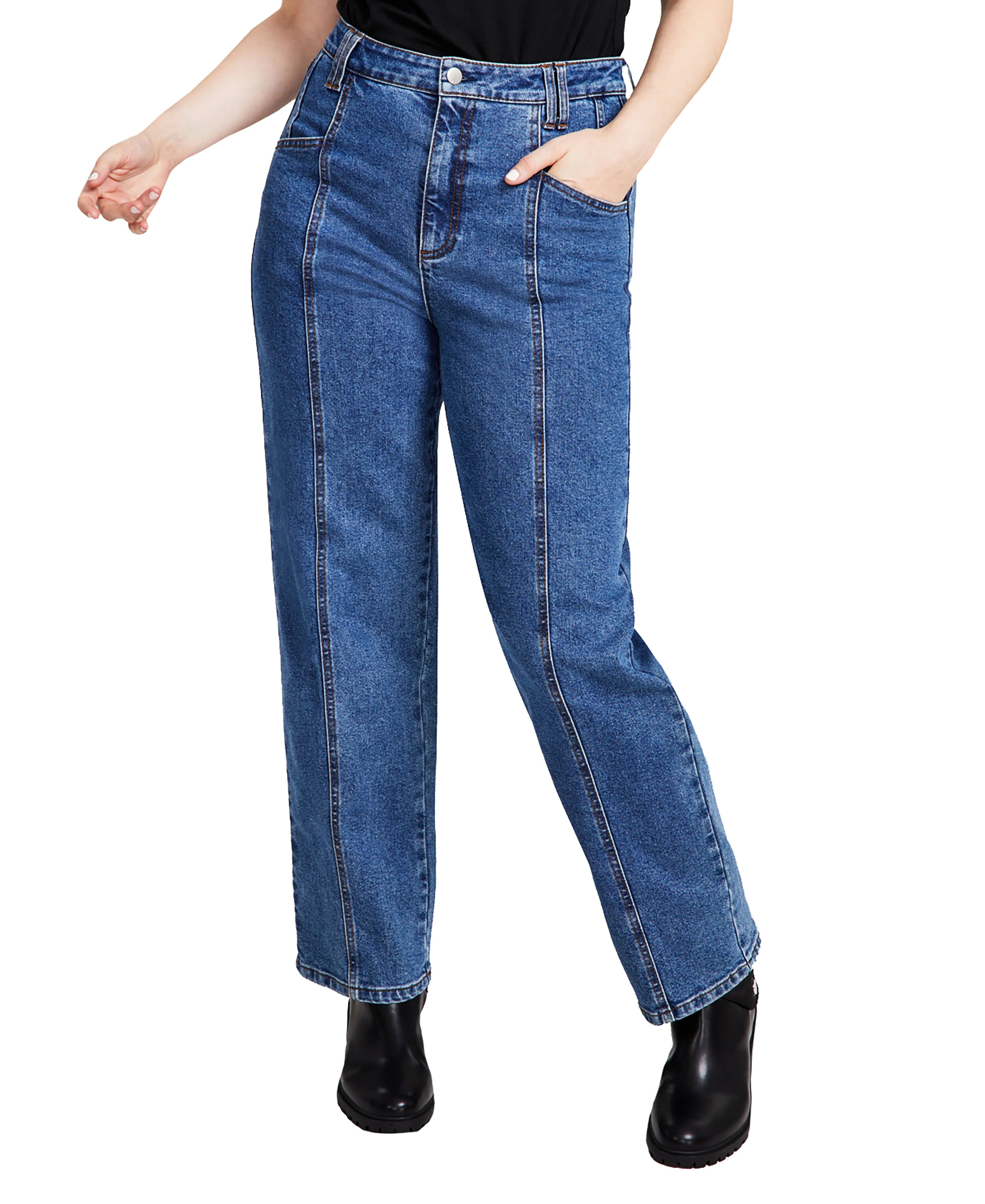 Women's High-Rise Seamfront Jeans Foster 24