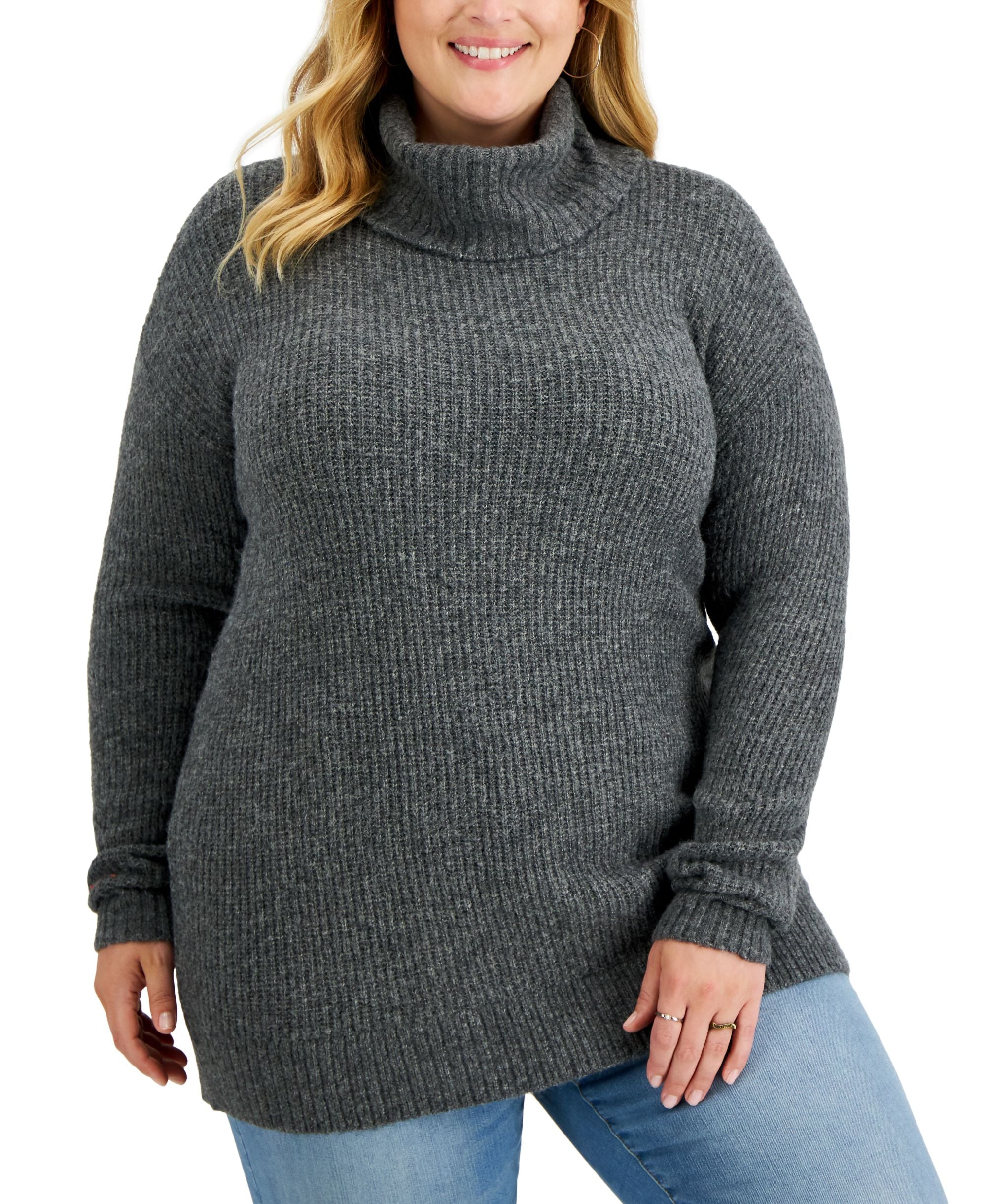 Style & Co Plus Size Cowlneck Tunic Sweater