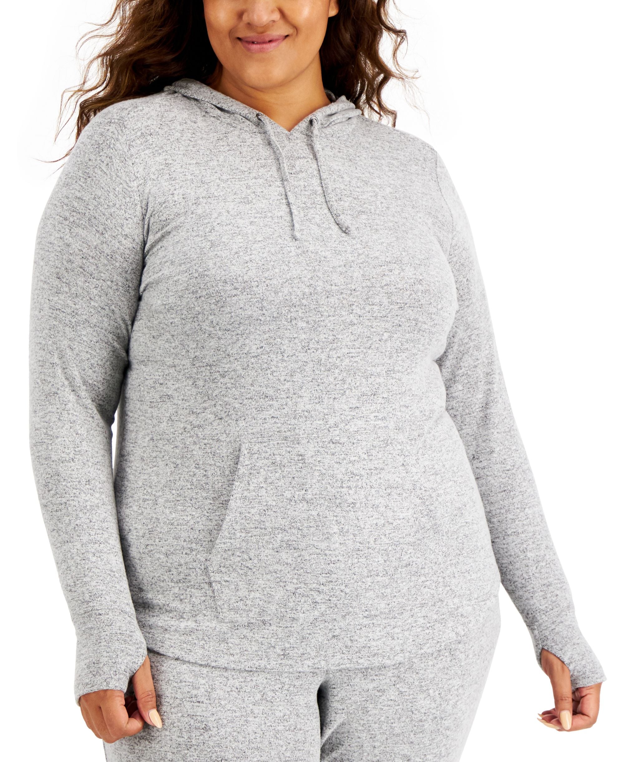 ID Ideology Plus Size Knit Hoodie