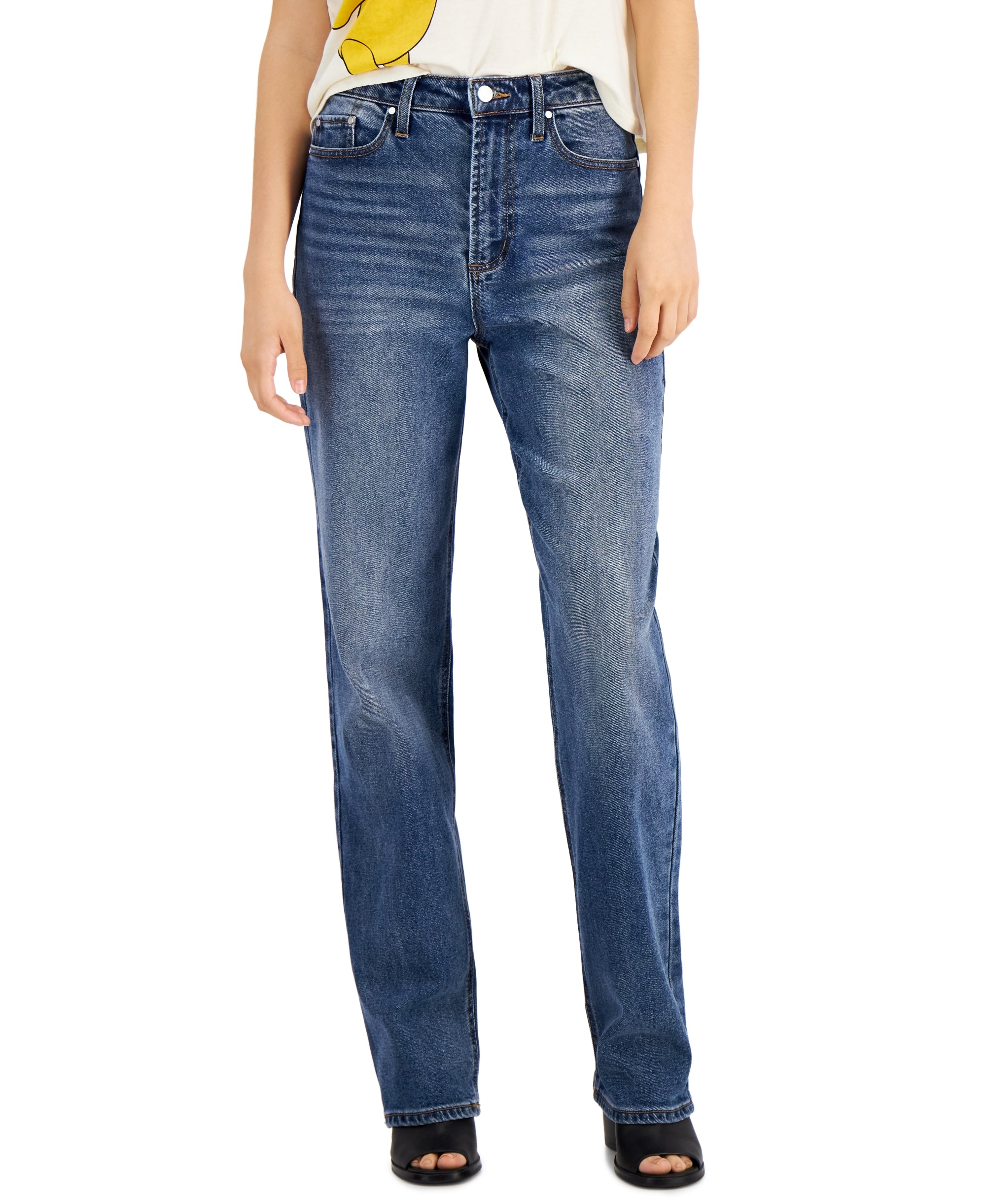 Juniors' 90s Wide Leg Jeans